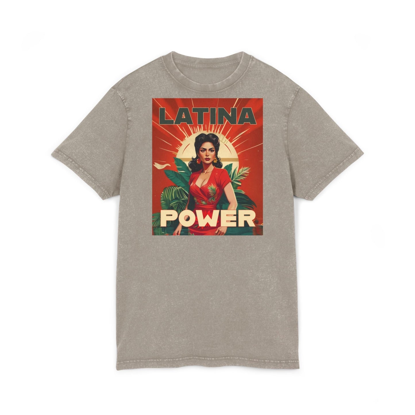 Latina Power Acid Washed Tee | Vintage Inspired Graphic Tee, Women's Empowerment Shirt, Legalize It Fashion, Gift for Her - Metamorphosis Creations
