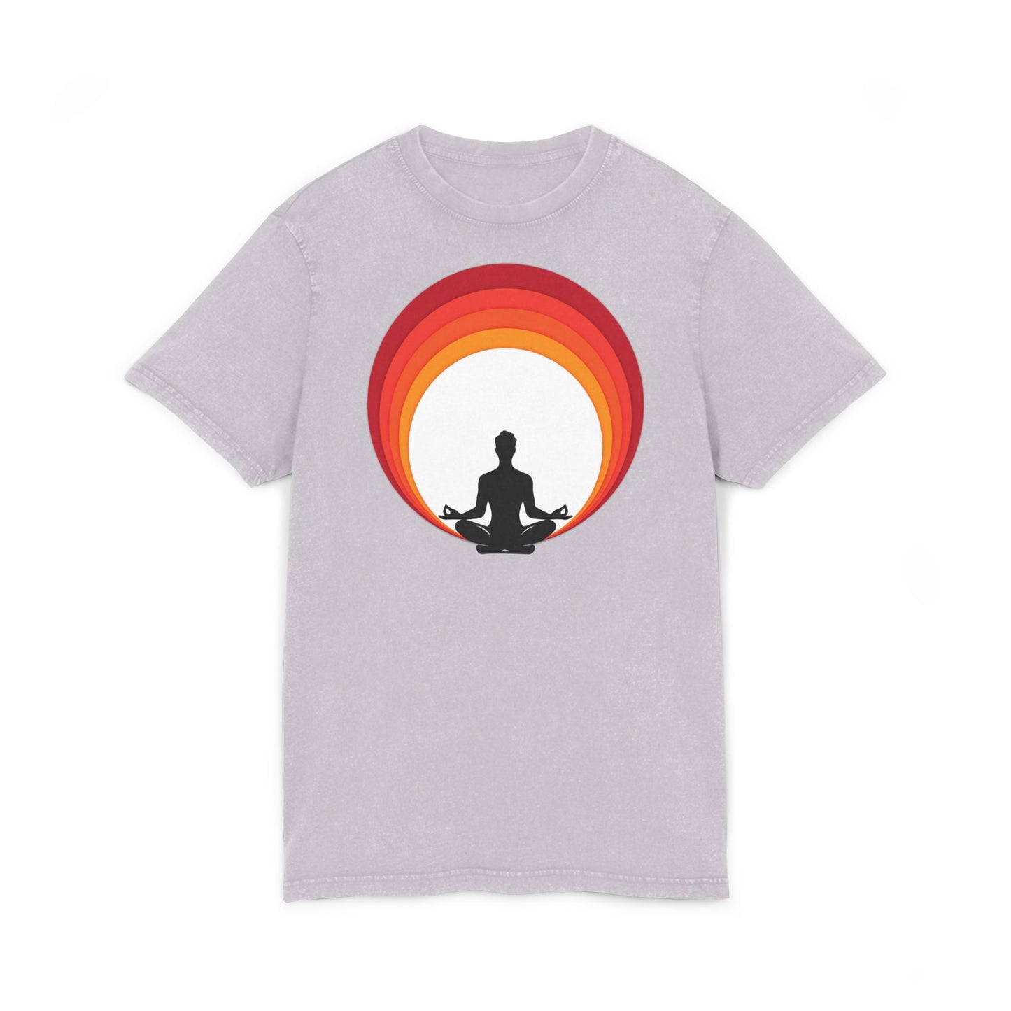 ✨ Let your outfit reflect your inner peace. Meditation Acid Washed Tee, Vintage Yoga Shirt, Relaxation Apparel, Gift for Mindfulness, Bohemian T-Shirt - Metamorphosis Creations