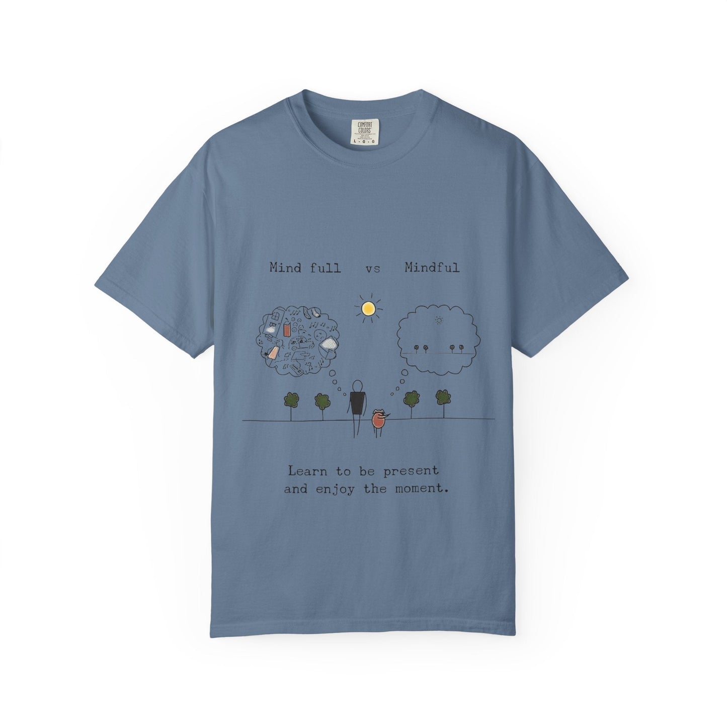 Let your outfit reflect your inner peace. Mindful Living T-Shirt Unisex Tee for Mindfulness, Self - Care, Gift for Yogis, Relaxed Vibe, - Metamorphosis Creations