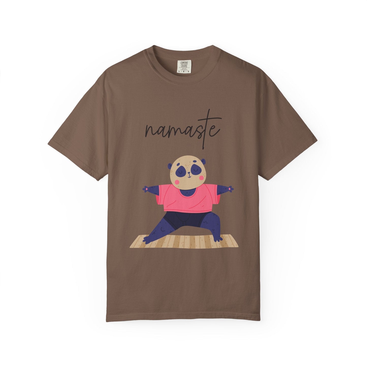 ✨ Let your outfit reflect your inner peace. Namaste Panda Unisex T-shirt, Yoga Shirt, Cute Animal Tee, Meditation Gift, Relaxation Wear, Gifts for Yogis - Metamorphosis Creations