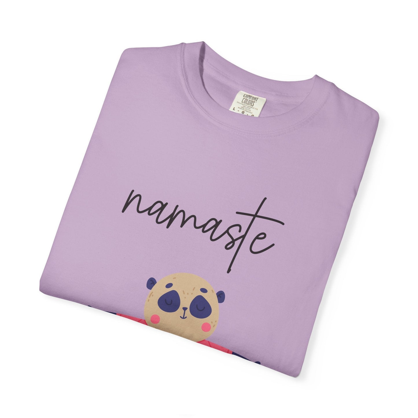 ✨ Let your outfit reflect your inner peace. Namaste Panda Unisex T-shirt, Yoga Shirt, Cute Animal Tee, Meditation Gift, Relaxation Wear, Gifts for Yogis - Metamorphosis Creations