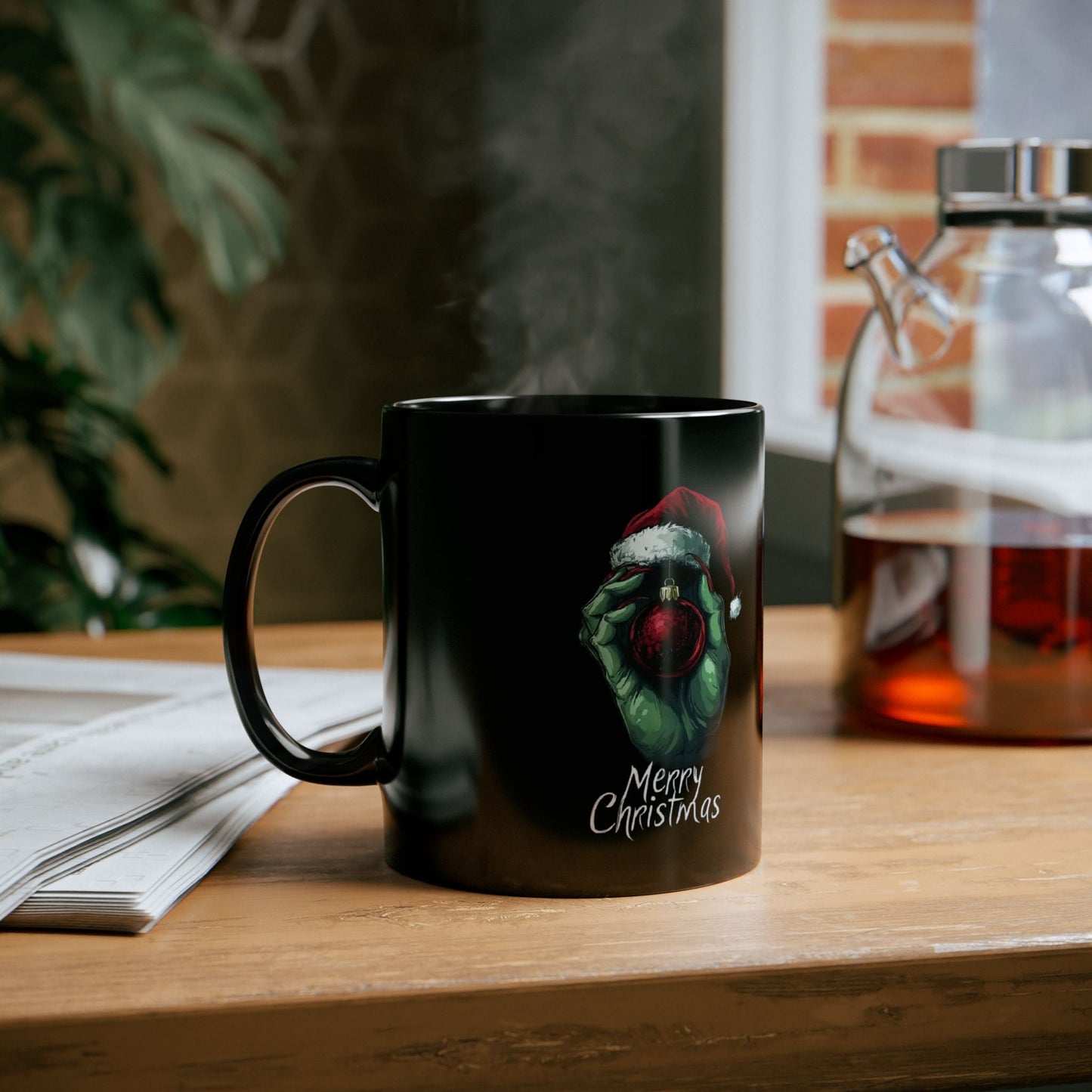 Merry Christmas Grinch Mug, Funny Holiday Coffee Cup, Festive Gifts for Him/Her, Stocking Stuffers, Winter Hot Chocolate Mug - Metamorphosis Creations