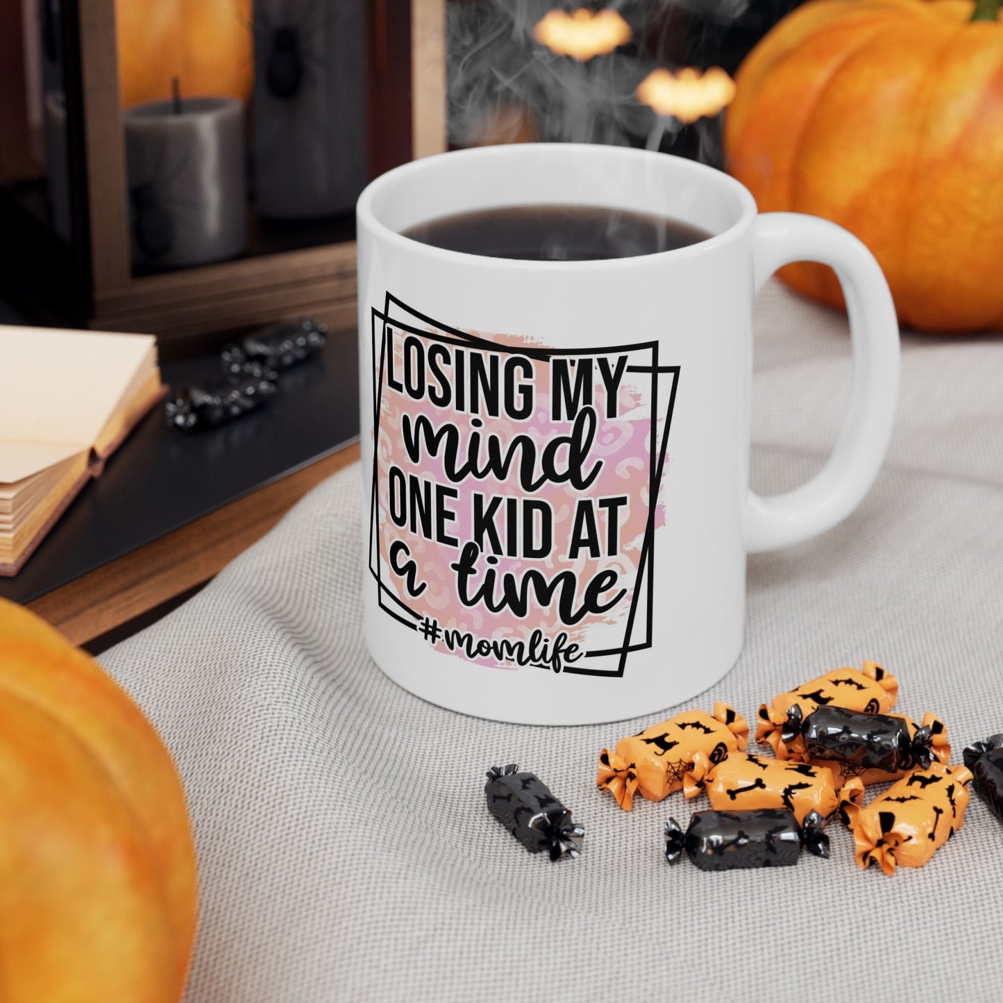 Mindful Moments Ceramic Mug, Coffee Lover Gift, Relaxation Mug, Self - Care Ceramic Cup, Motivational Quote Mug - Metamorphosis Creations