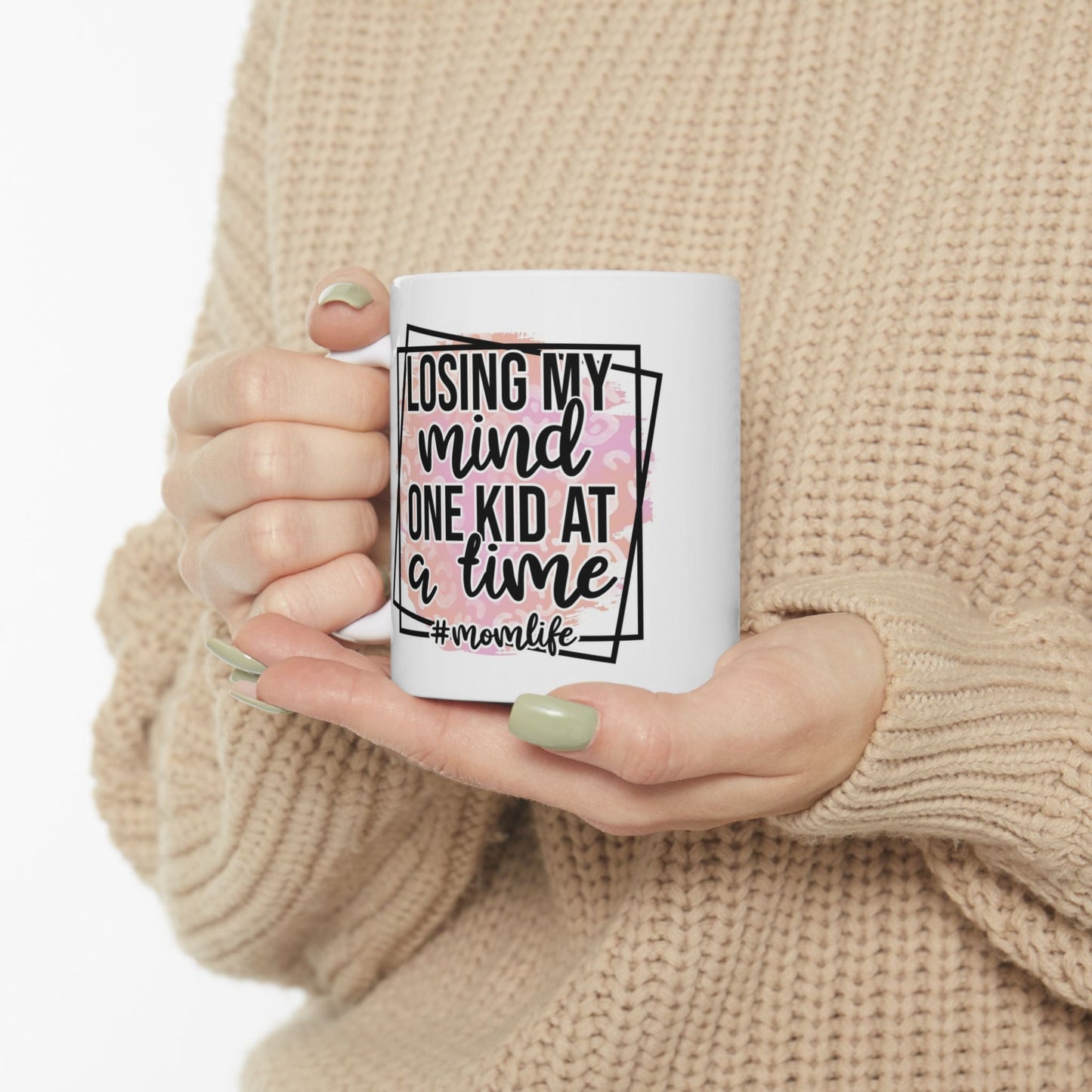 Mindful Moments Ceramic Mug, Coffee Lover Gift, Relaxation Mug, Self - Care Ceramic Cup, Motivational Quote Mug - Metamorphosis Creations