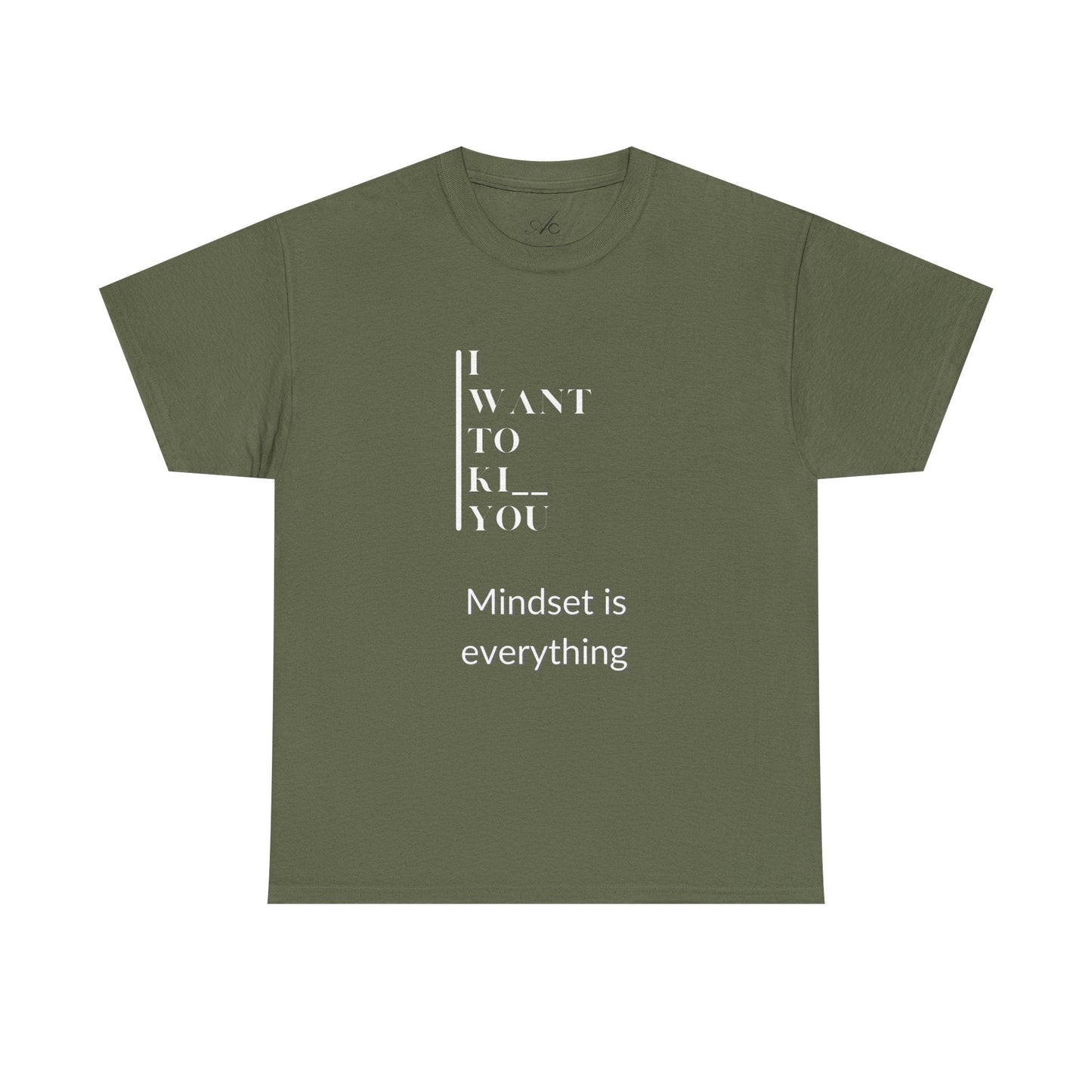 Mindset is Everything Unisex Heavy Cotton Tee, Motivational Shirt, Casual Wear, Gift for Friends, Inspirational Apparel, Everyday Motivation - Metamorphosis Creations