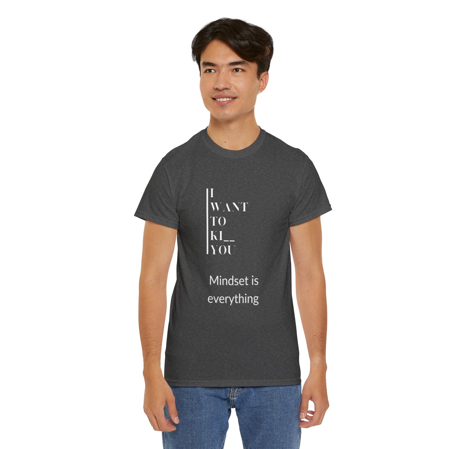 Mindset is Everything Unisex Heavy Cotton Tee, Motivational Shirt, Casual Wear, Gift for Friends, Inspirational Apparel, Everyday Motivation - Metamorphosis Creations