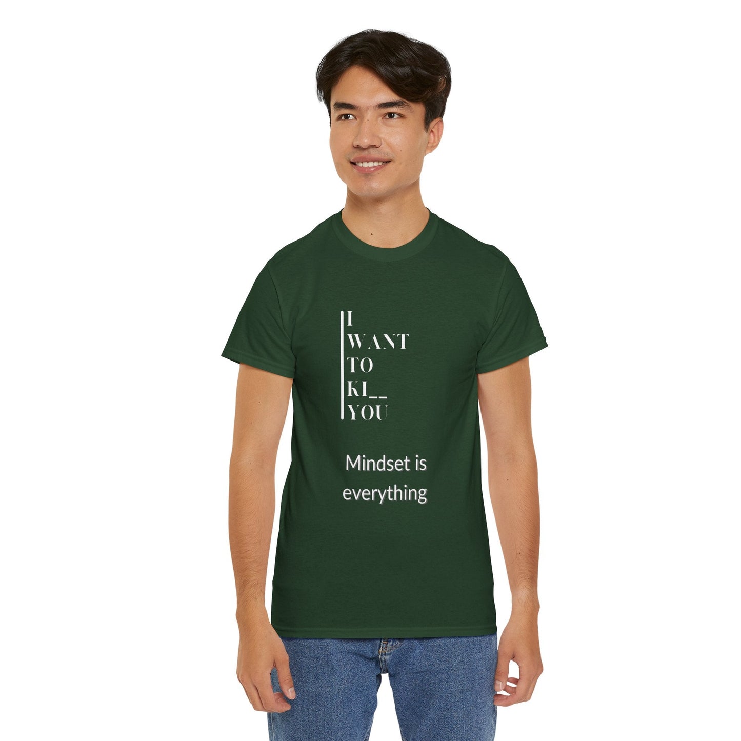 Mindset is Everything Unisex Heavy Cotton Tee, Motivational Shirt, Casual Wear, Gift for Friends, Inspirational Apparel, Everyday Motivation - Metamorphosis Creations