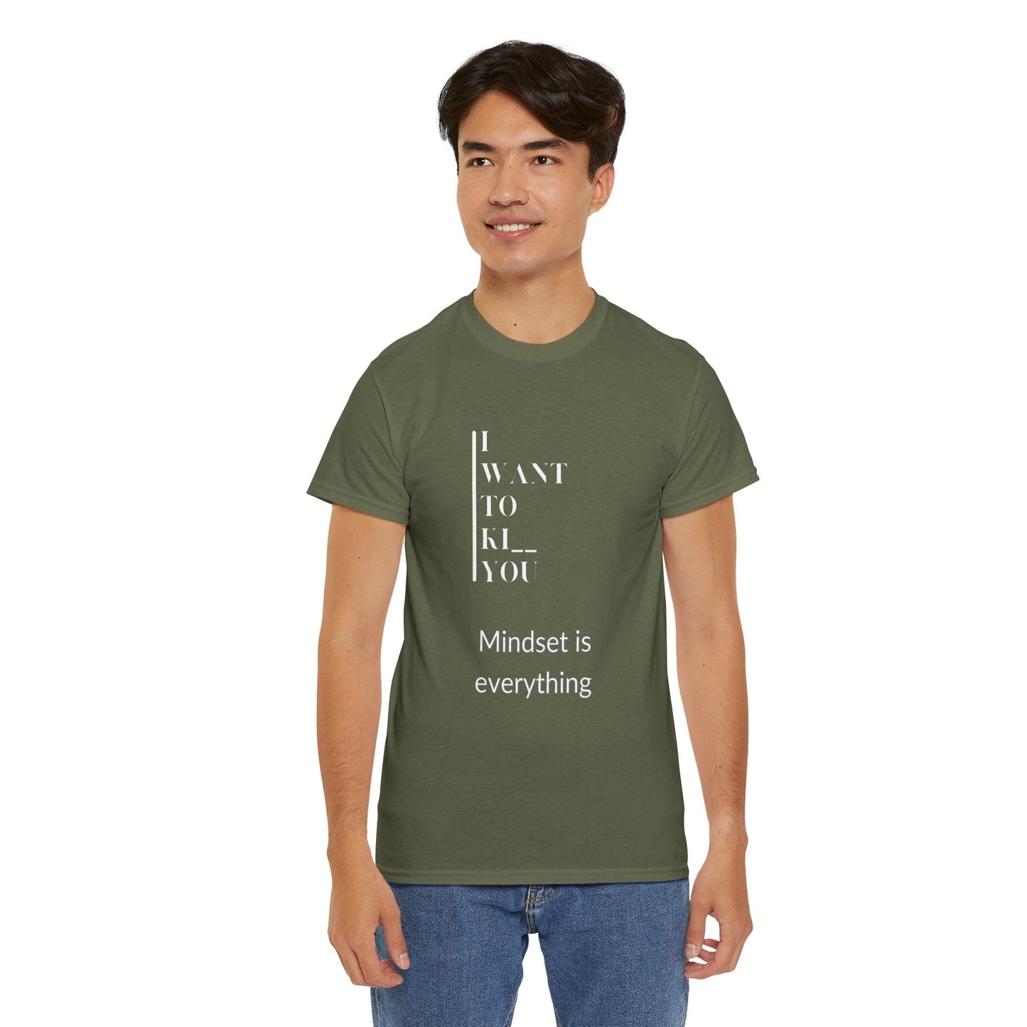 Mindset is Everything Unisex Heavy Cotton Tee, Motivational Shirt, Casual Wear, Gift for Friends, Inspirational Apparel, Everyday Motivation - Metamorphosis Creations