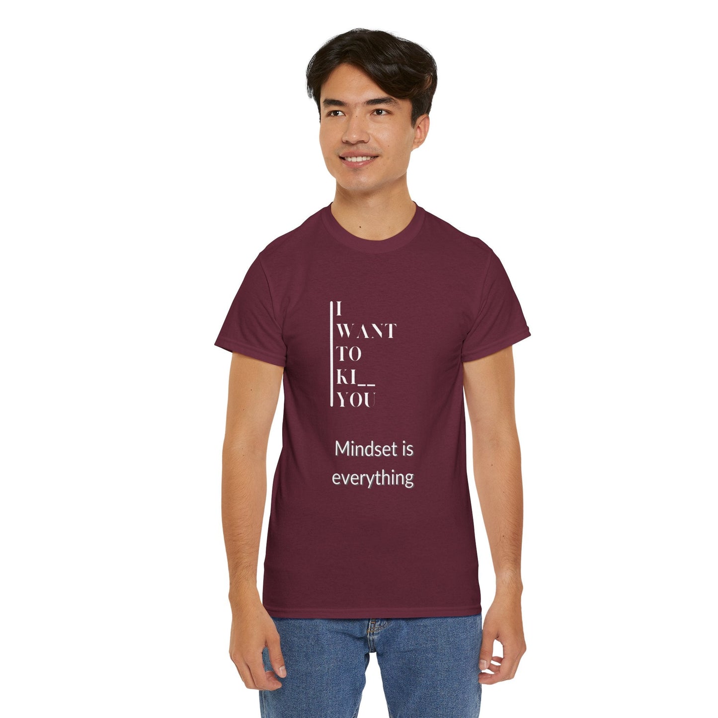 Mindset is Everything Unisex Heavy Cotton Tee, Motivational Shirt, Casual Wear, Gift for Friends, Inspirational Apparel, Everyday Motivation - Metamorphosis Creations