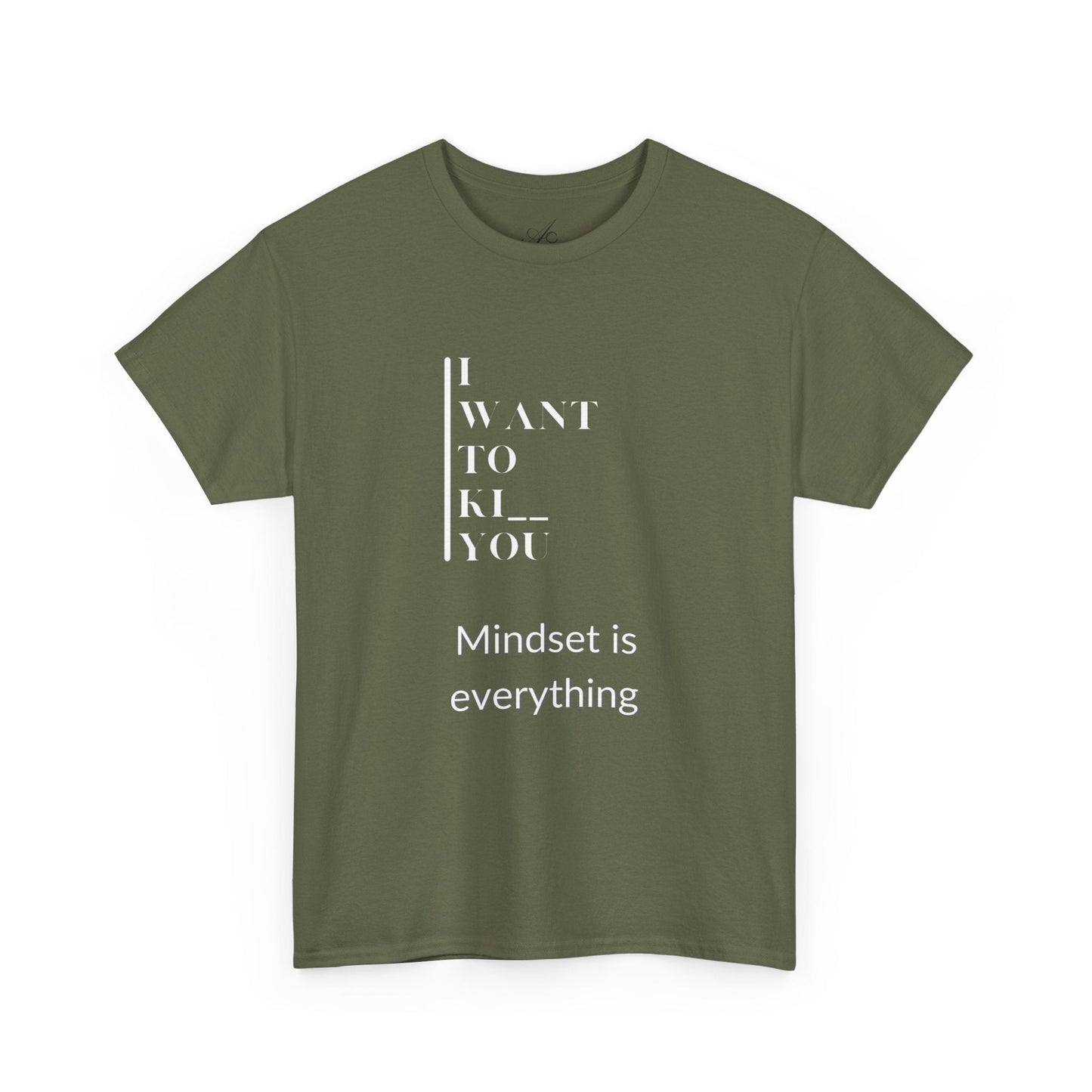 Mindset is Everything Unisex Heavy Cotton Tee, Motivational Shirt, Casual Wear, Gift for Friends, Inspirational Apparel, Everyday Motivation - Metamorphosis Creations