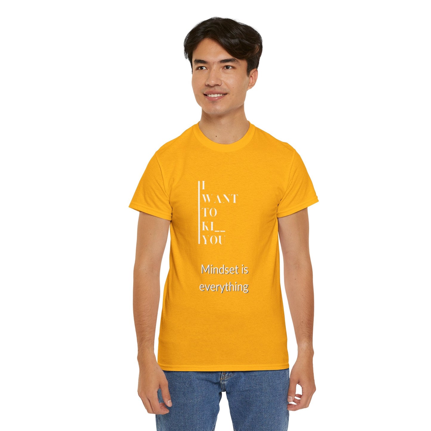Mindset is Everything Unisex Heavy Cotton Tee, Motivational Shirt, Casual Wear, Gift for Friends, Inspirational Apparel, Everyday Motivation - Metamorphosis Creations