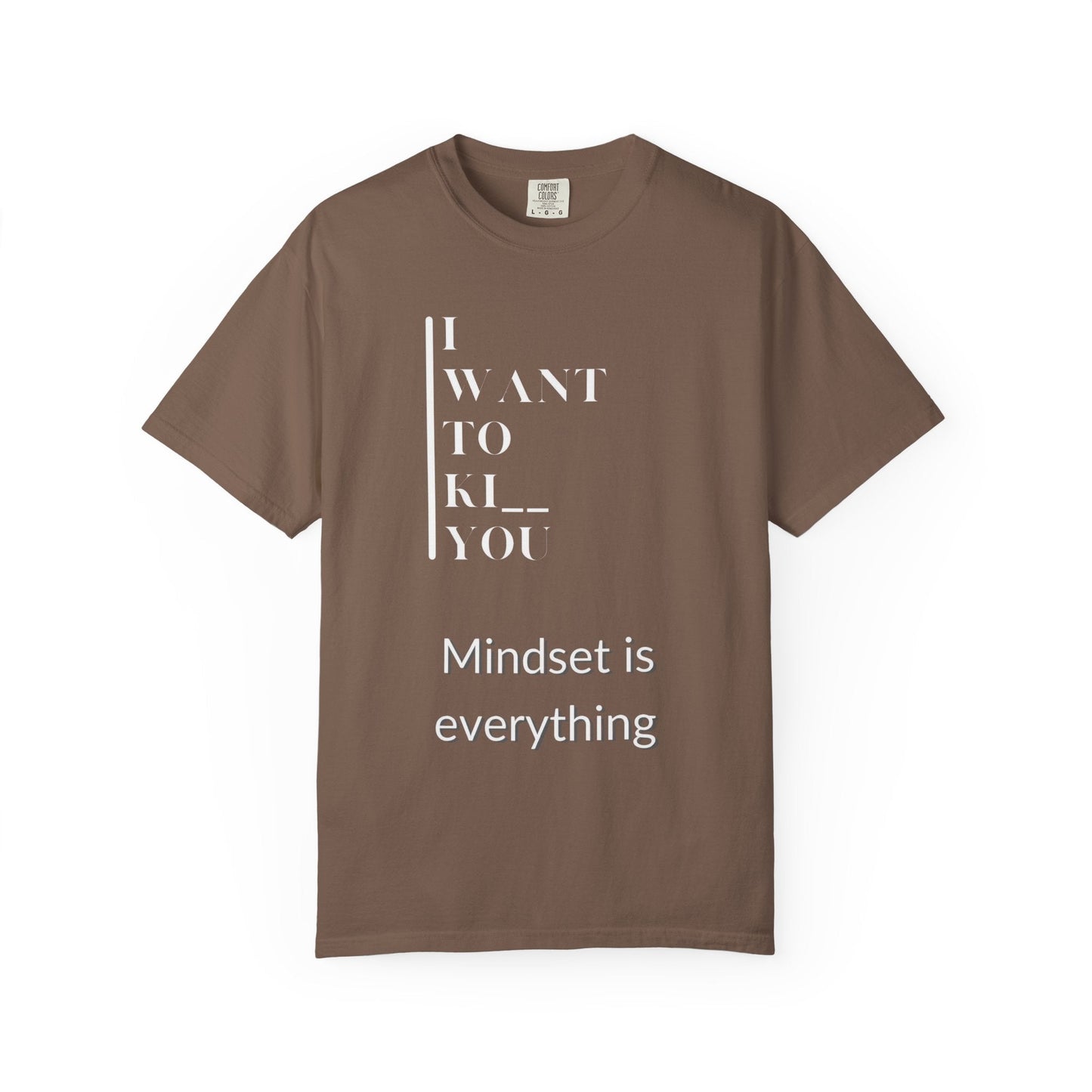 Mindset Matters Garment - Dyed T-Shirt - Motivational Quote Tee, Unisex Casual Wear, Gift for Friends, Inspirational Clothing, Self - Help - Metamorphosis Creations