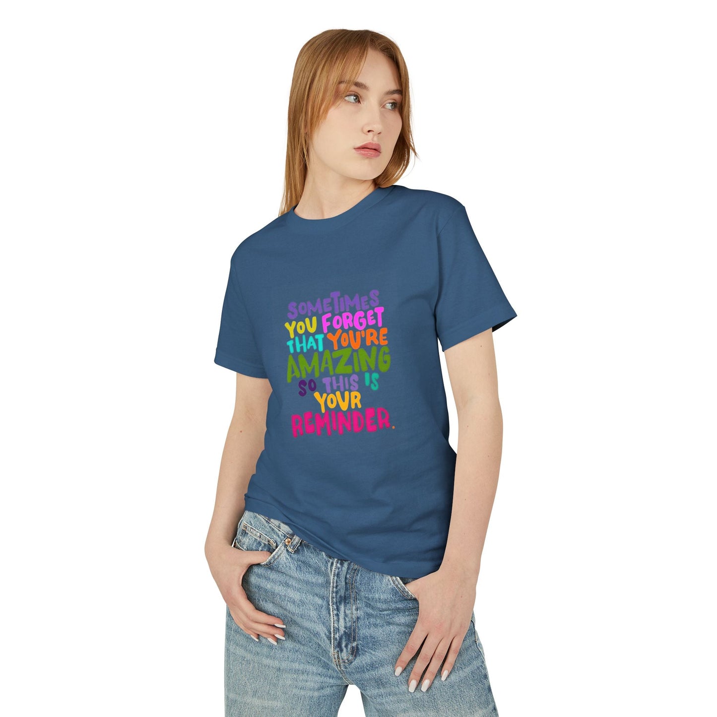 Motivational & Self - Love Unisex Motivational Tee - 'Sometimes You Forget You're Amazing' - Inspirational Gift for Friends, Family, Self - Care, Uplifting Style - Metamorphosis Creations