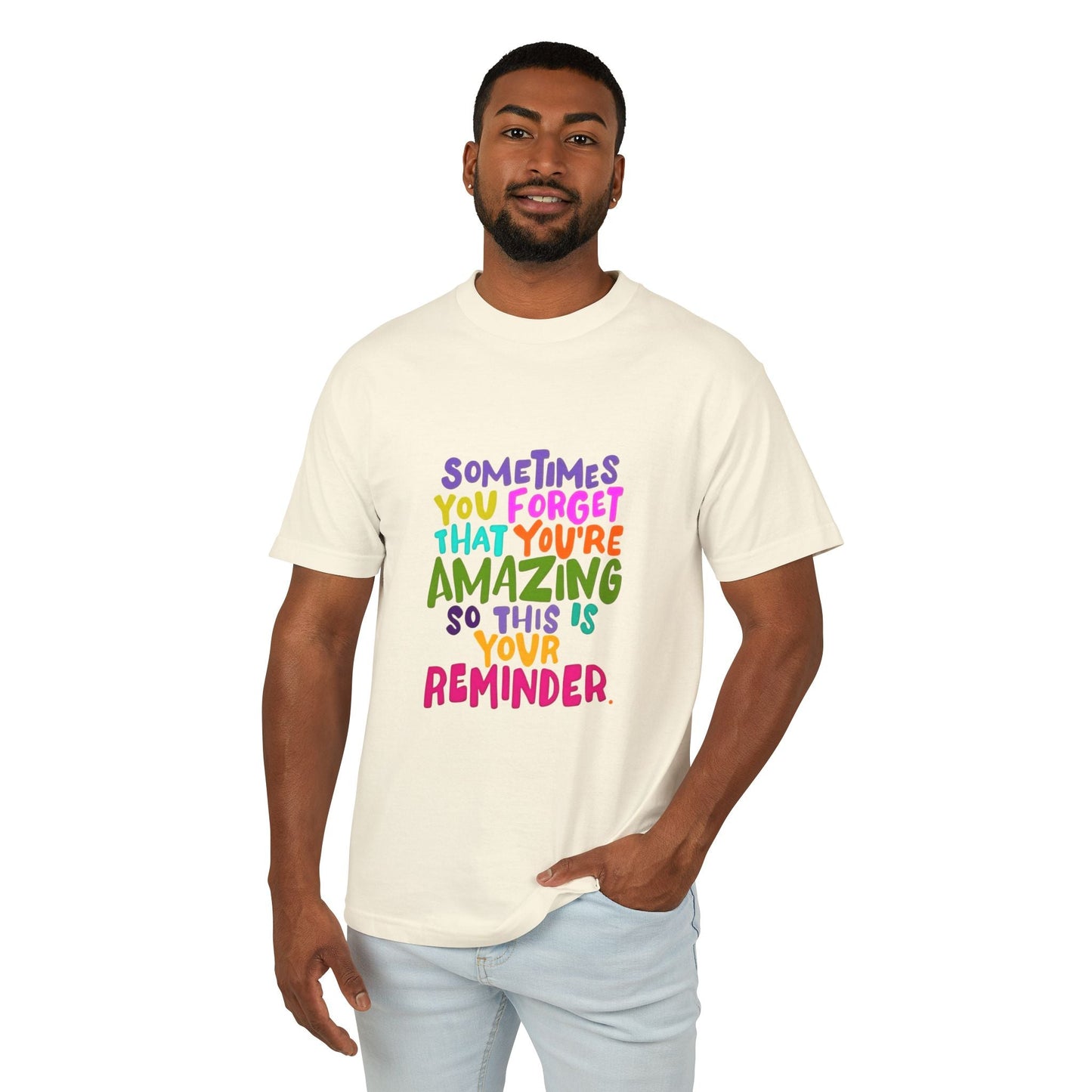 Motivational & Self - Love Unisex Motivational Tee - 'Sometimes You Forget You're Amazing' - Inspirational Gift for Friends, Family, Self - Care, Uplifting Style - Metamorphosis Creations
