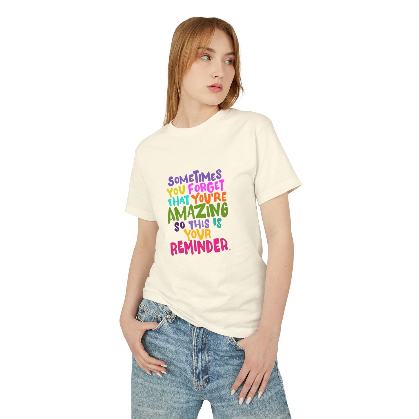 Motivational & Self - Love Unisex Motivational Tee - 'Sometimes You Forget You're Amazing' - Inspirational Gift for Friends, Family, Self - Care, Uplifting Style - Metamorphosis Creations