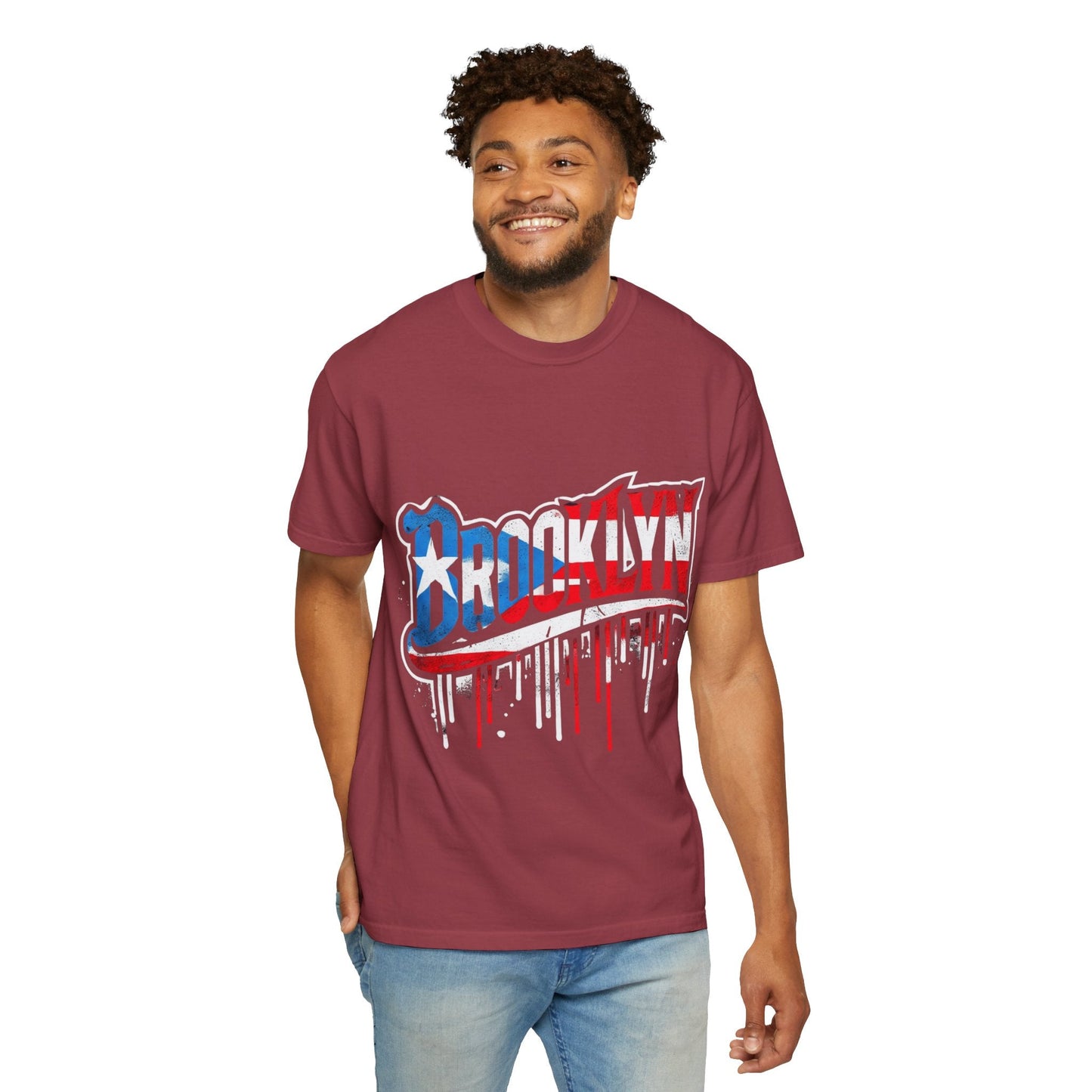 New York Meets Puerto Rico Brooklyn Style Unisex T-Shirt, Streetwear Fashion - Metamorphosis Creations