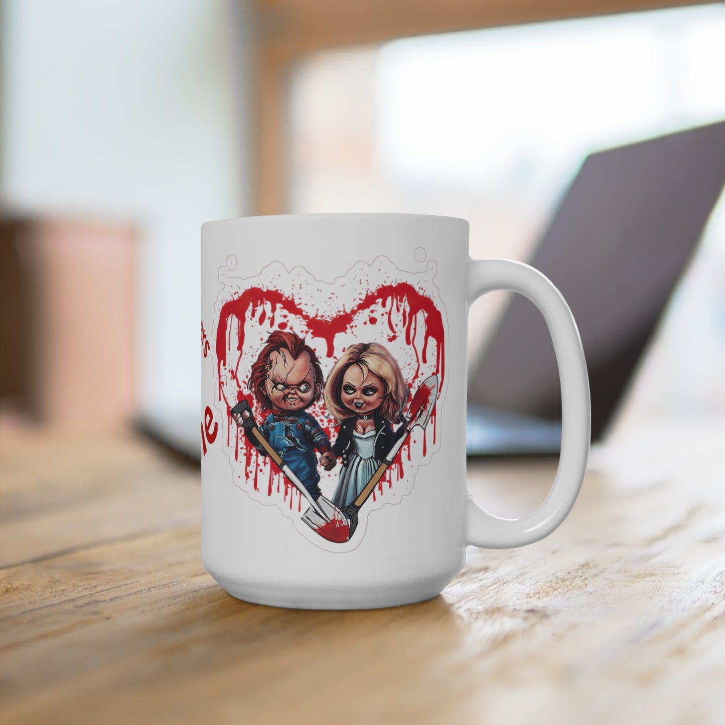 Partners in Crime Mug - 15oz, Funny Gift for Best Friends, Couples, Halloween Decoration, Cute Coffee Cup, Unique Collectible - Metamorphosis Creations
