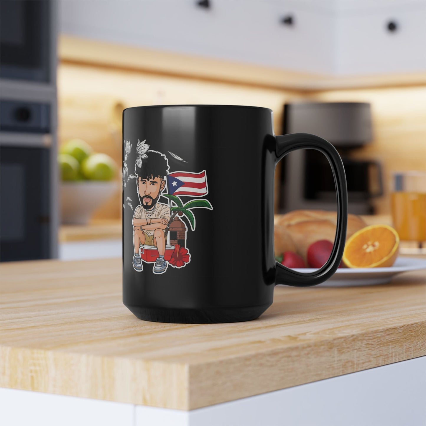 Patriotic Puerto Rican Mug,Gift for Dad, Unique Father's Day Present, Tea Lover's Drinkware - Metamorphosis Creations