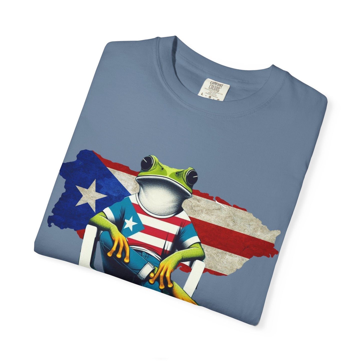 Patriotic Puerto Rican Shirt Patriotic Frog T-shirt, Humor Shirt, Gift for Nature Lovers, Summer BBQ Outfit - Metamorphosis Creations