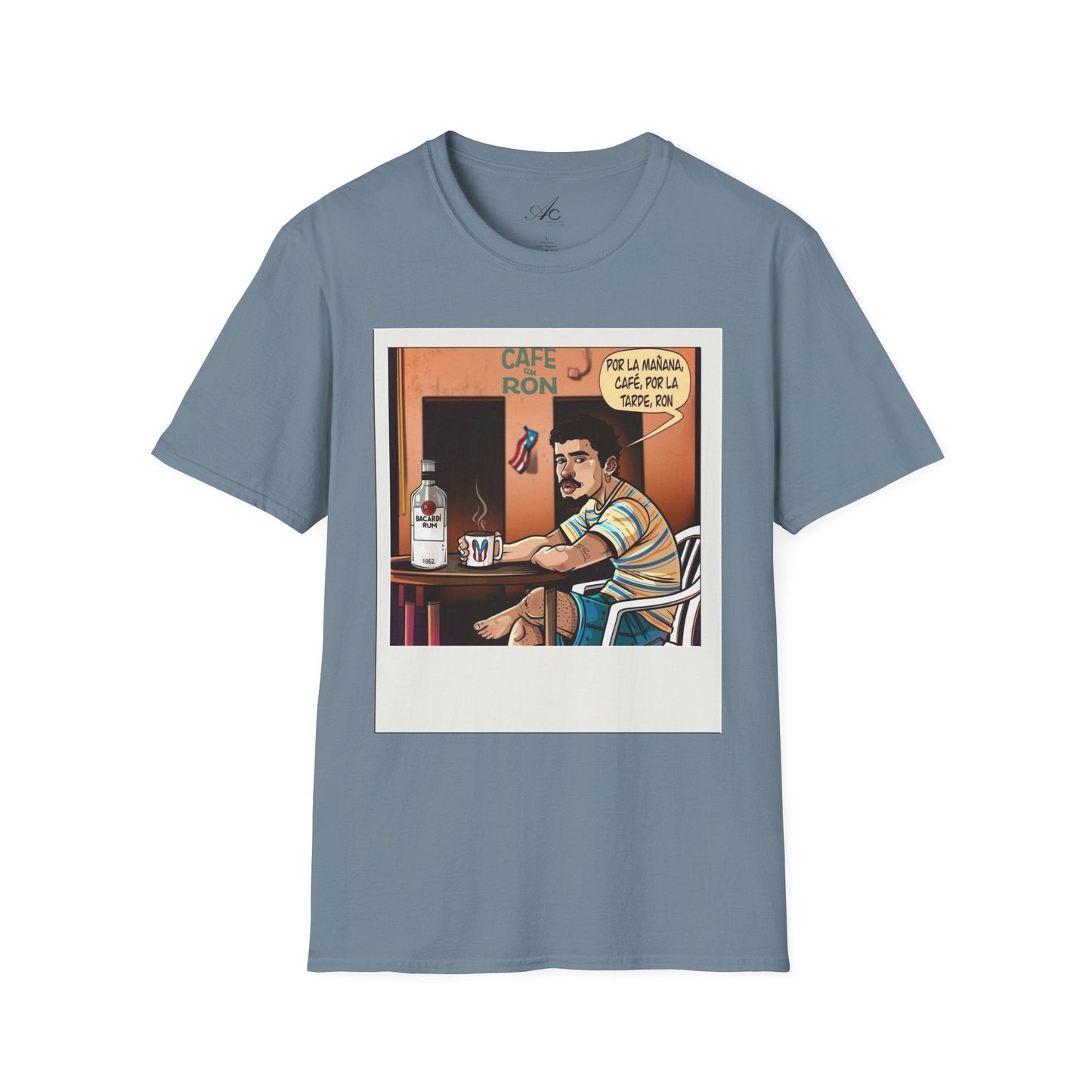 POR LA MANANA CAFE Coffee Lovers, Casual Wear, Unisex Fashion Proud Puerto Rican Tee Puerto Rican Heritage Shirt - Metamorphosis Creations