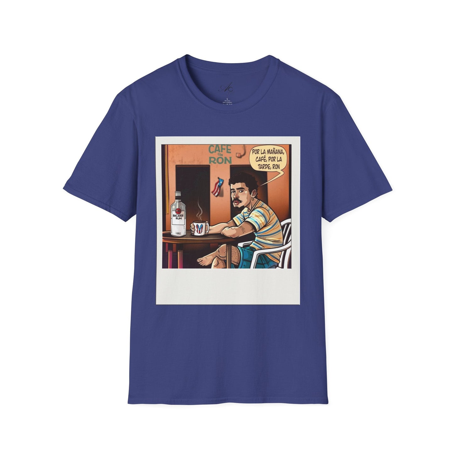 POR LA MANANA CAFE Coffee Lovers, Casual Wear, Unisex Fashion Proud Puerto Rican Tee Puerto Rican Heritage Shirt - Metamorphosis Creations