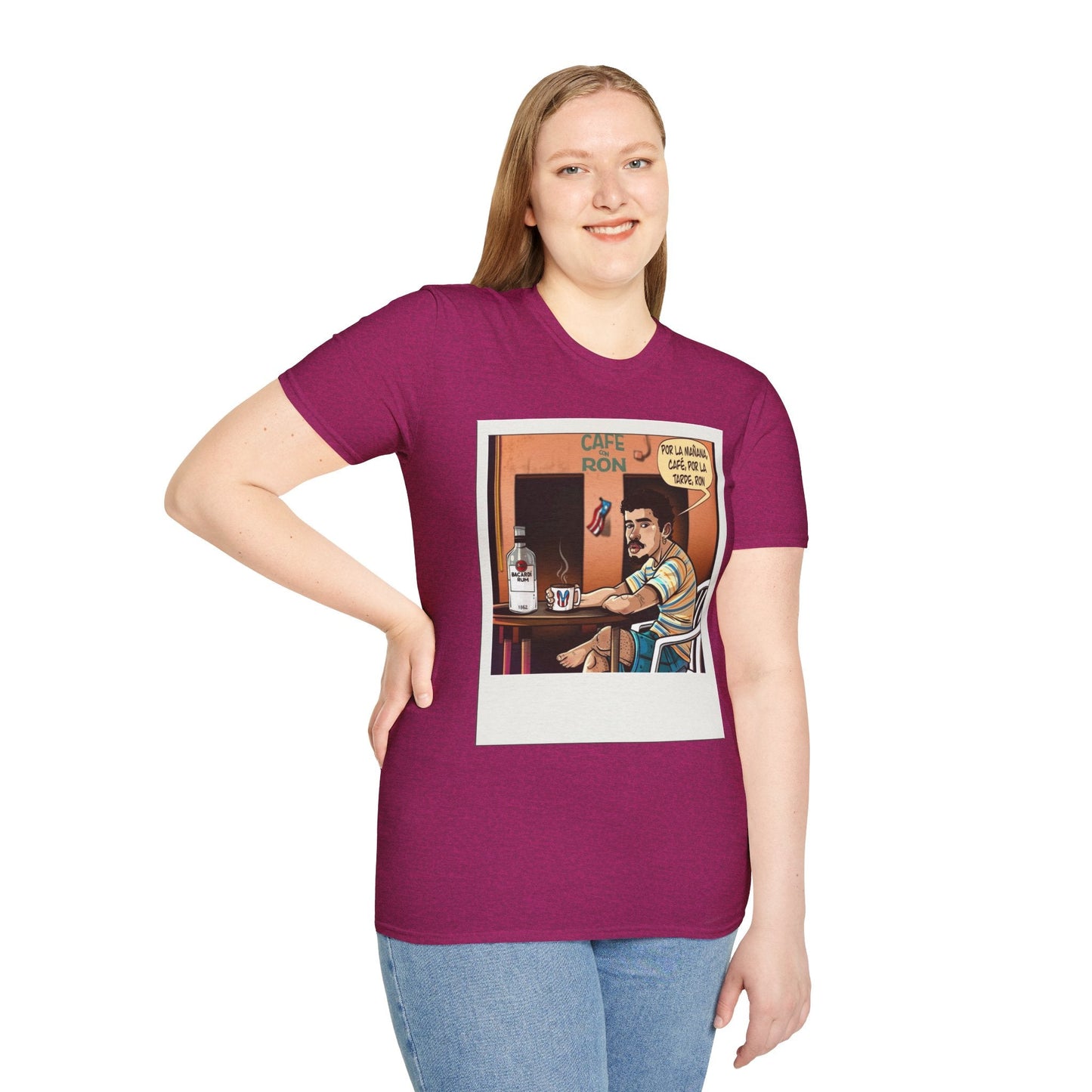 POR LA MANANA CAFE Coffee Lovers, Casual Wear, Unisex Fashion Proud Puerto Rican Tee Puerto Rican Heritage Shirt - Metamorphosis Creations