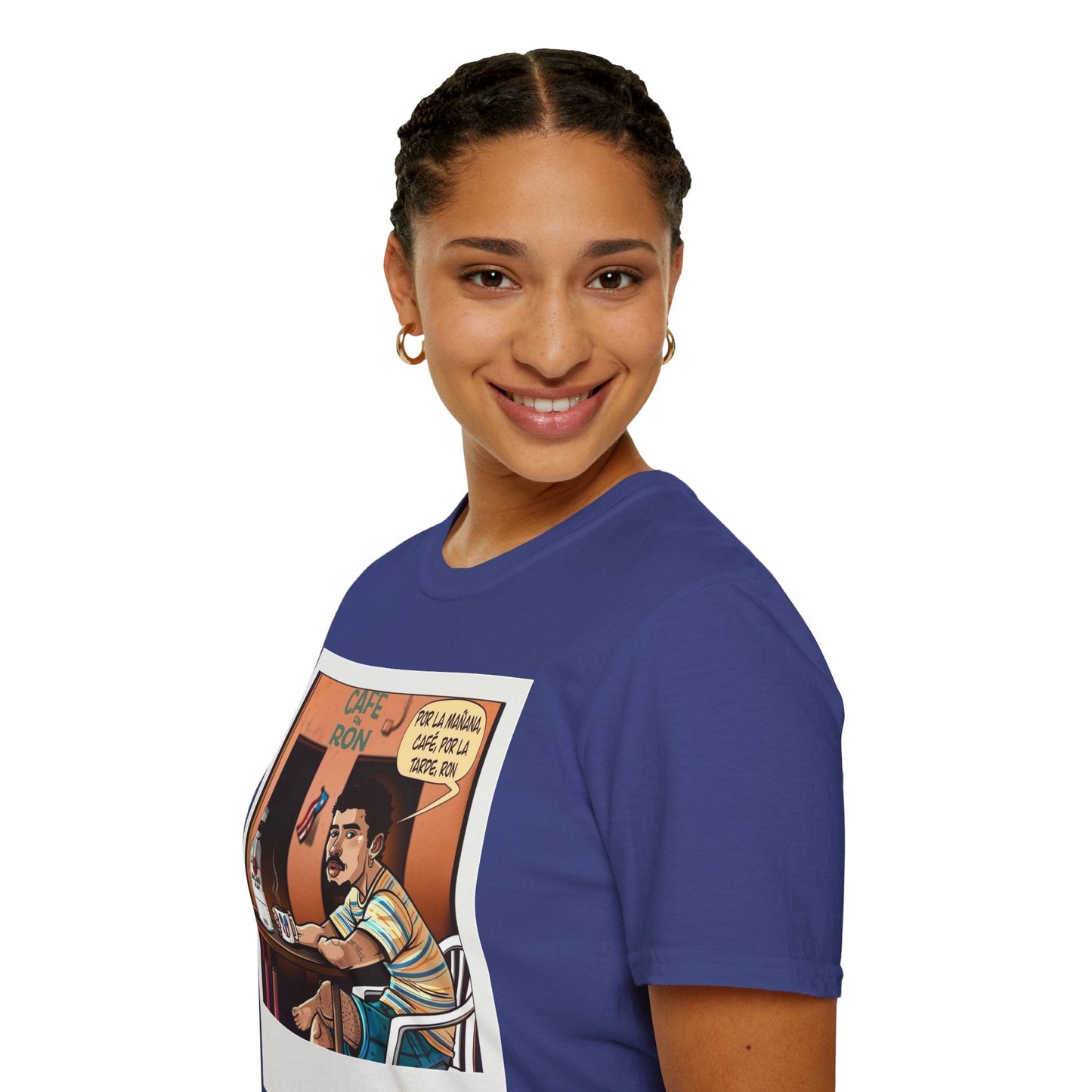 POR LA MANANA CAFE Coffee Lovers, Casual Wear, Unisex Fashion Proud Puerto Rican Tee Puerto Rican Heritage Shirt - Metamorphosis Creations