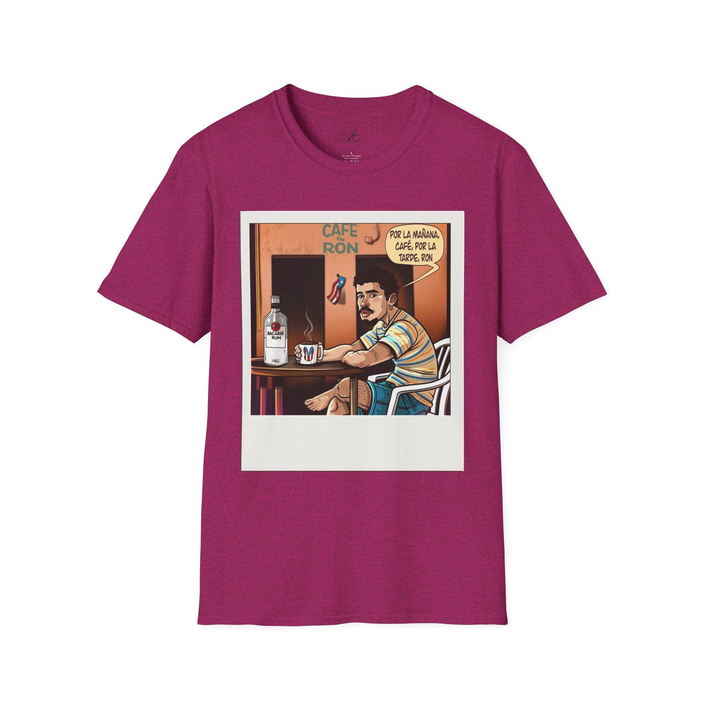 POR LA MANANA CAFE Coffee Lovers, Casual Wear, Unisex Fashion Proud Puerto Rican Tee Puerto Rican Heritage Shirt - Metamorphosis Creations