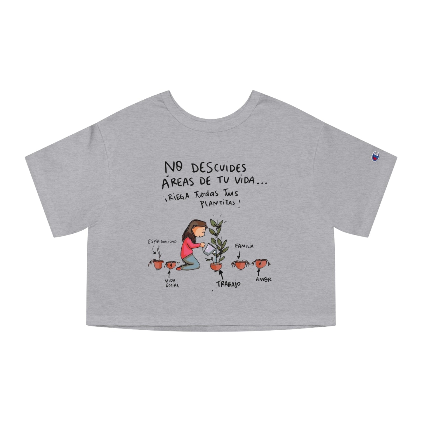 Porque cada día es una nueva oportunidad para brillar. Cropped T-Shirt with Inspirational Design for Women, Casual Wear, Gift for Her, Motivational Tee, Everyday Style - Metamorphosis Creations
