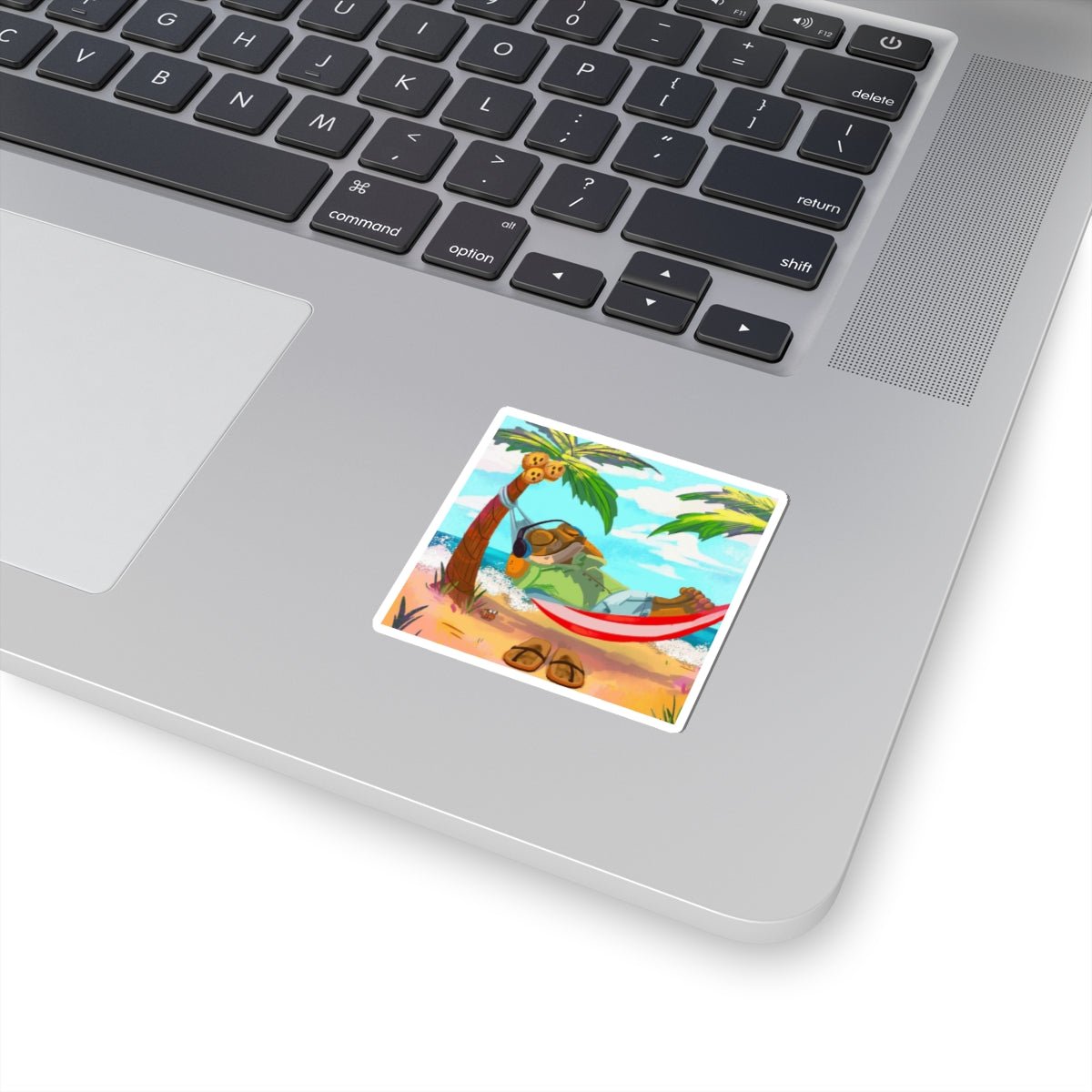 PR Stick Your Pride Anywhere Beach Vibes Kiss - Cut Stickers, Tropical Summer Stickers, Laptop Decor, Hammock Art, - Metamorphosis Creations