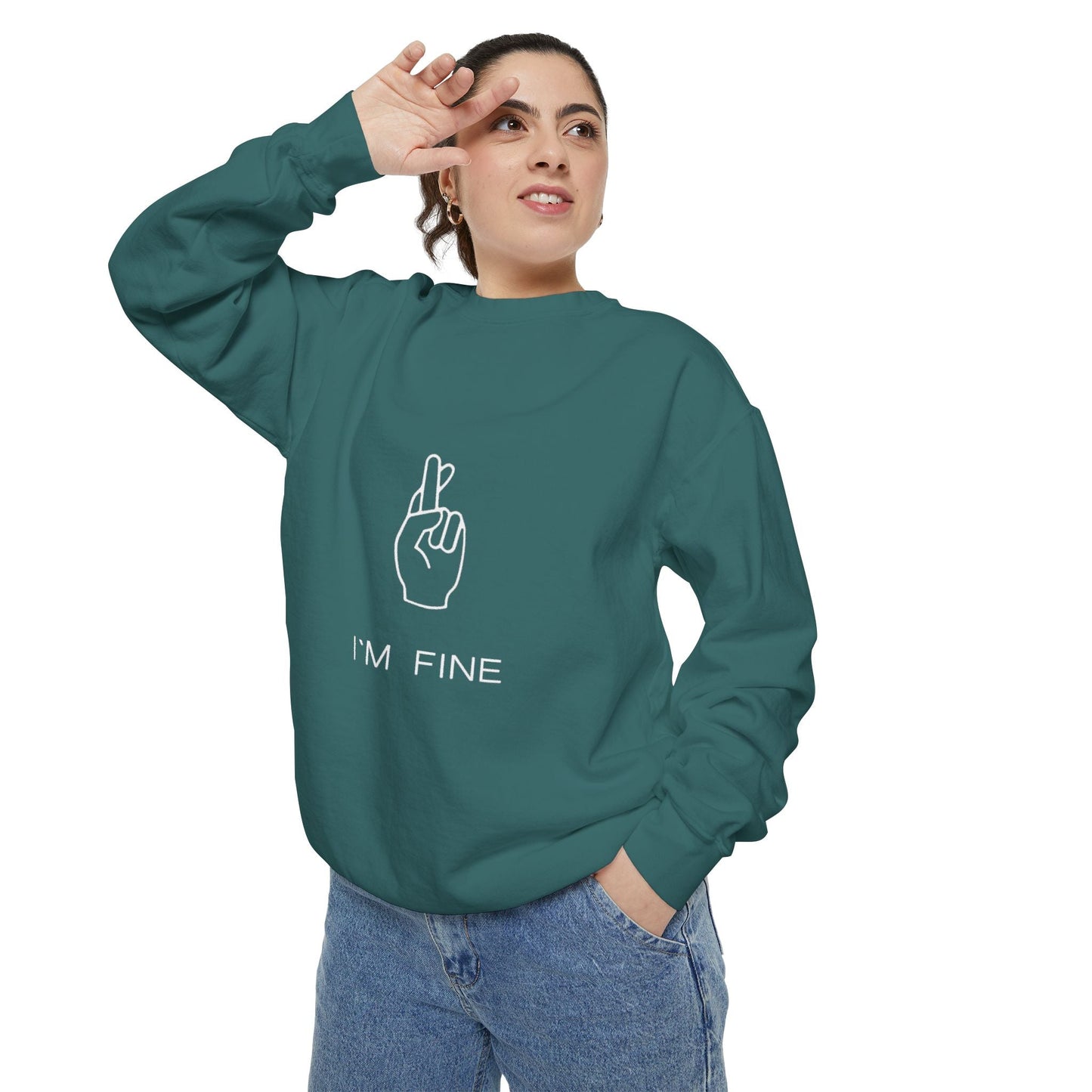 Progress, Not Perfection Unisex Garment - Dyed Sweatshirt - Metamorphosis Creations