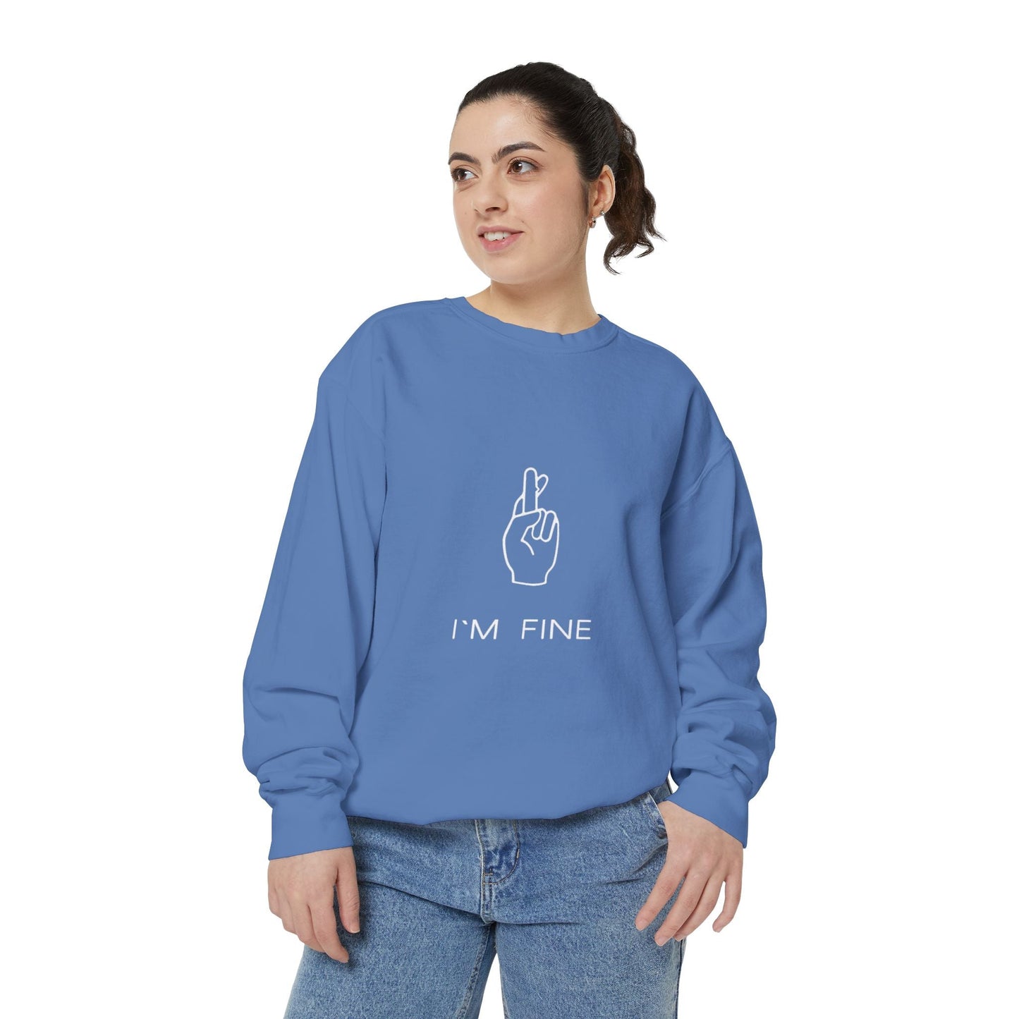 Progress, Not Perfection Unisex Garment - Dyed Sweatshirt - Metamorphosis Creations