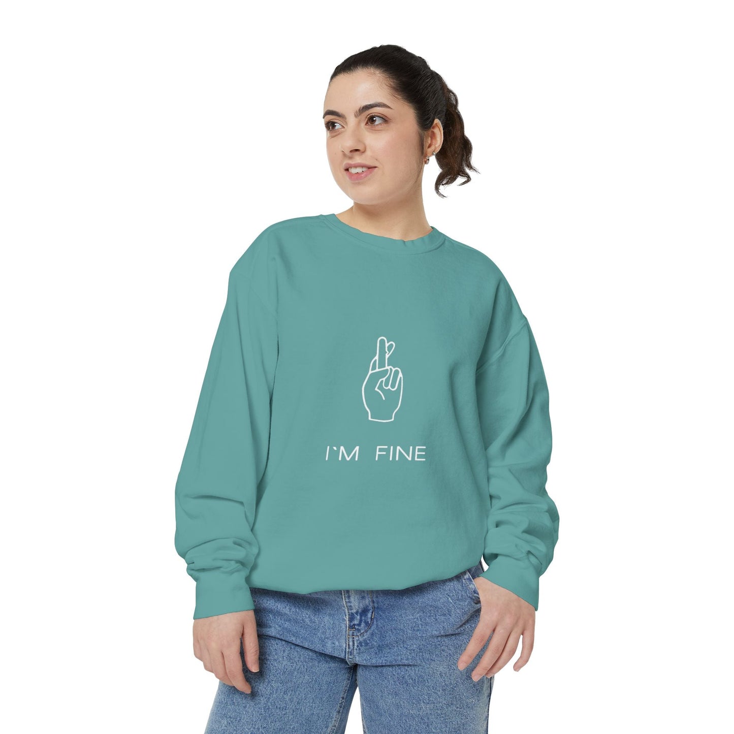 Progress, Not Perfection Unisex Garment - Dyed Sweatshirt - Metamorphosis Creations
