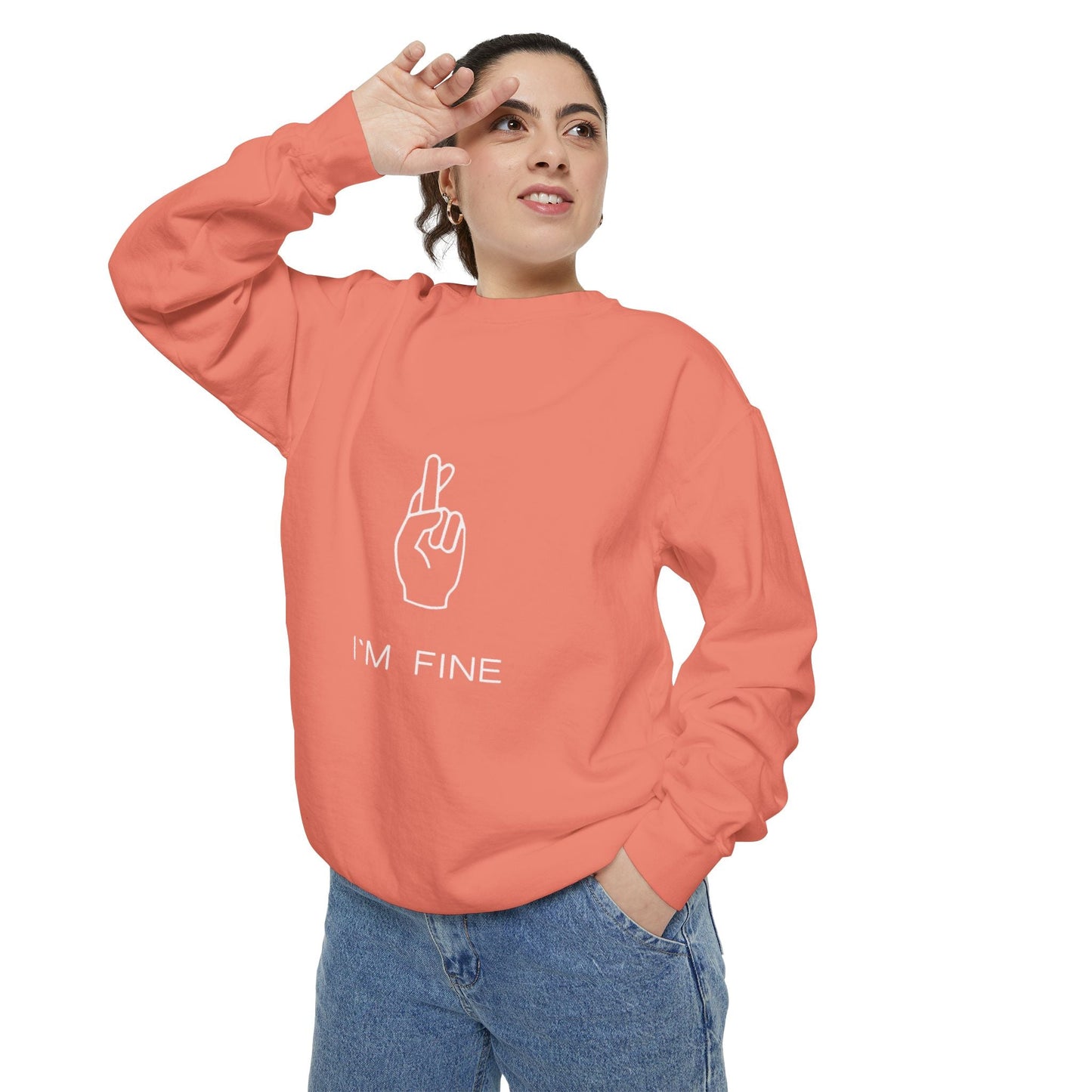 Progress, Not Perfection Unisex Garment - Dyed Sweatshirt - Metamorphosis Creations