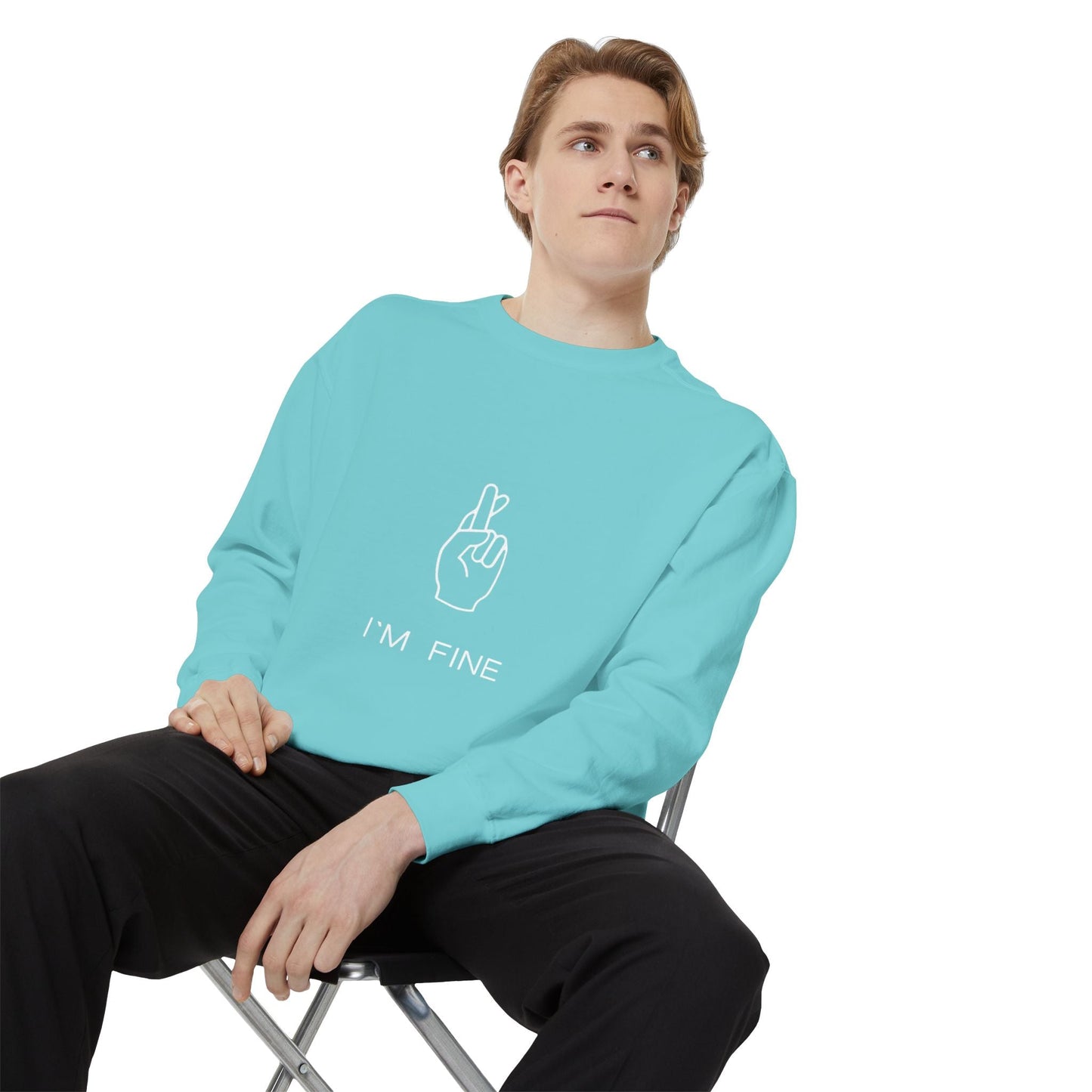 Progress, Not Perfection Unisex Garment - Dyed Sweatshirt - Metamorphosis Creations
