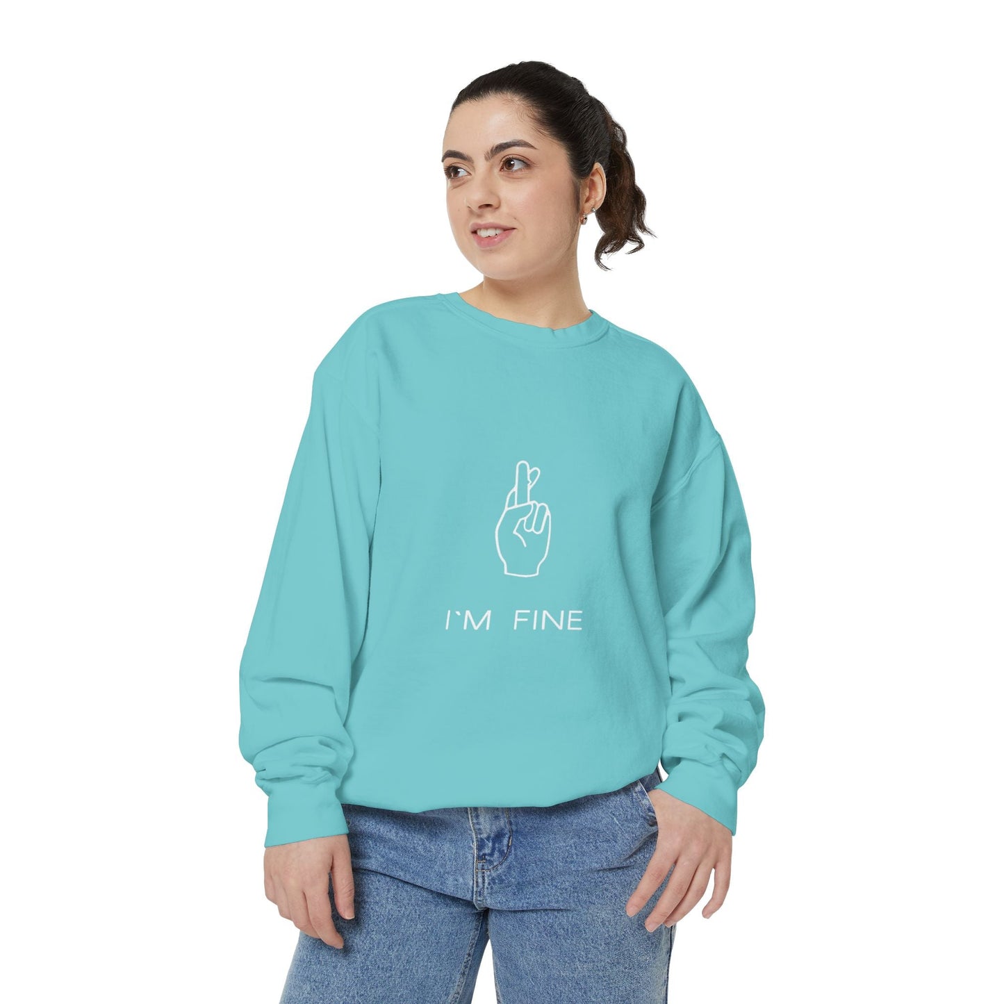 Progress, Not Perfection Unisex Garment - Dyed Sweatshirt - Metamorphosis Creations