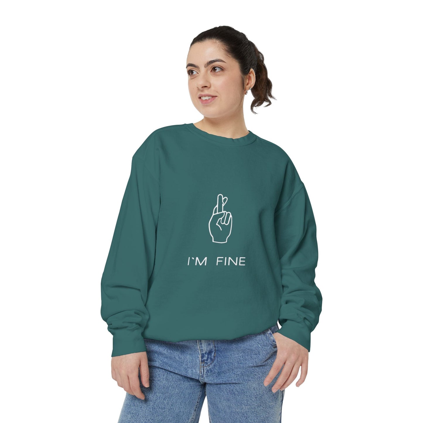 Progress, Not Perfection Unisex Garment - Dyed Sweatshirt - Metamorphosis Creations
