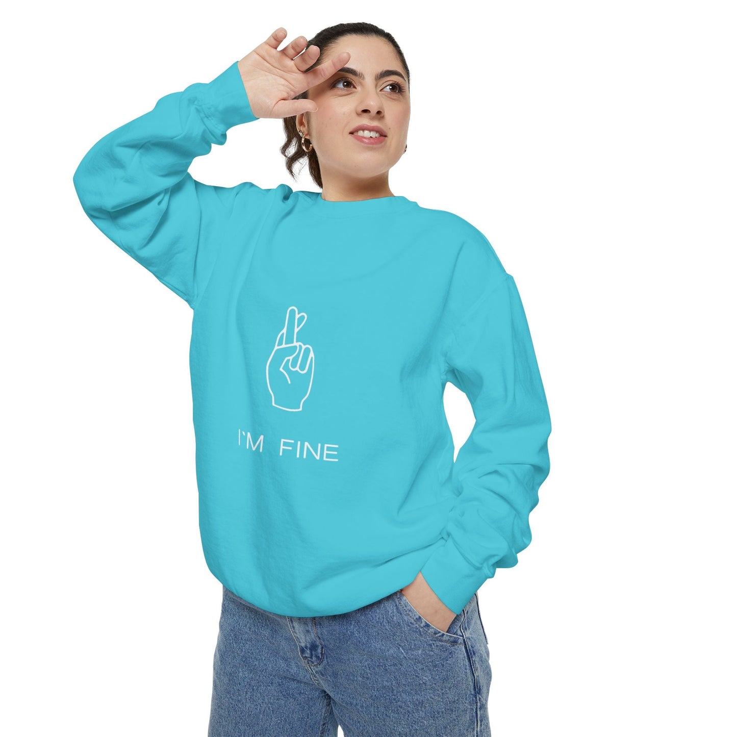 Progress, Not Perfection Unisex Garment - Dyed Sweatshirt - Metamorphosis Creations