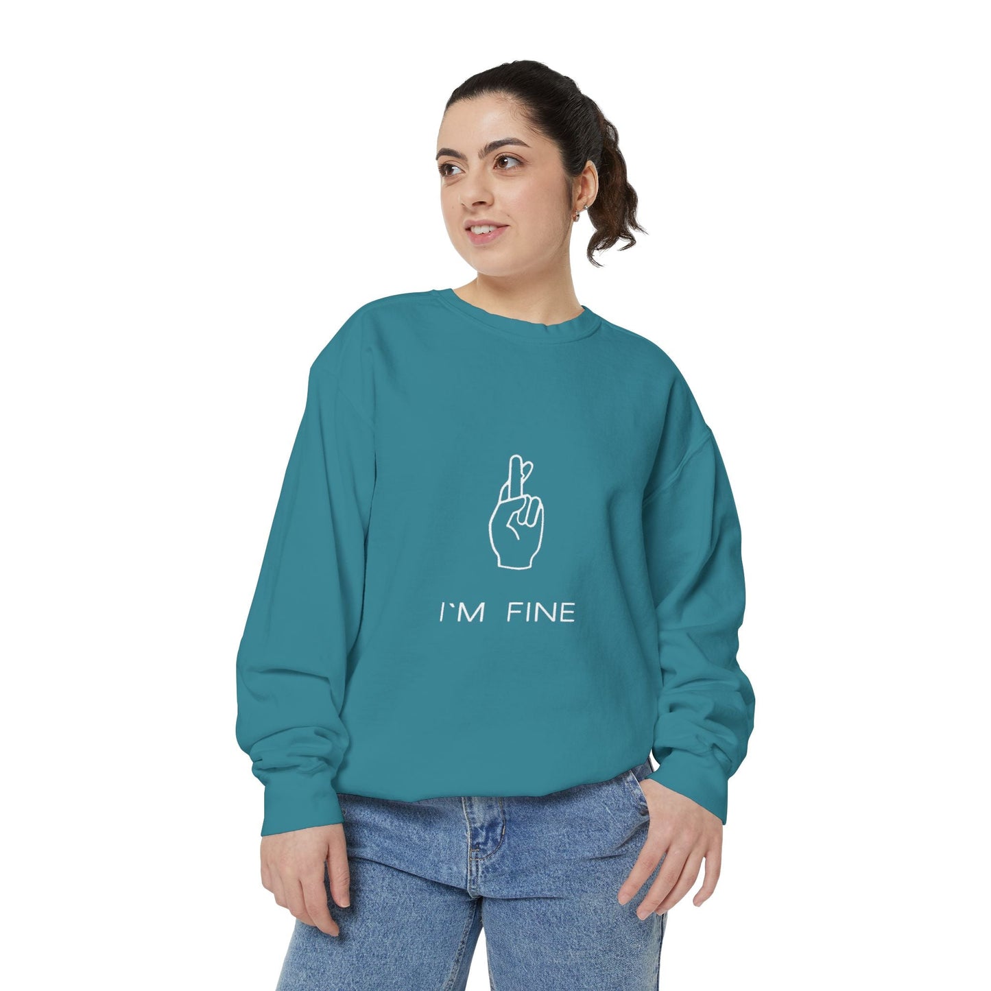 Progress, Not Perfection Unisex Garment - Dyed Sweatshirt - Metamorphosis Creations