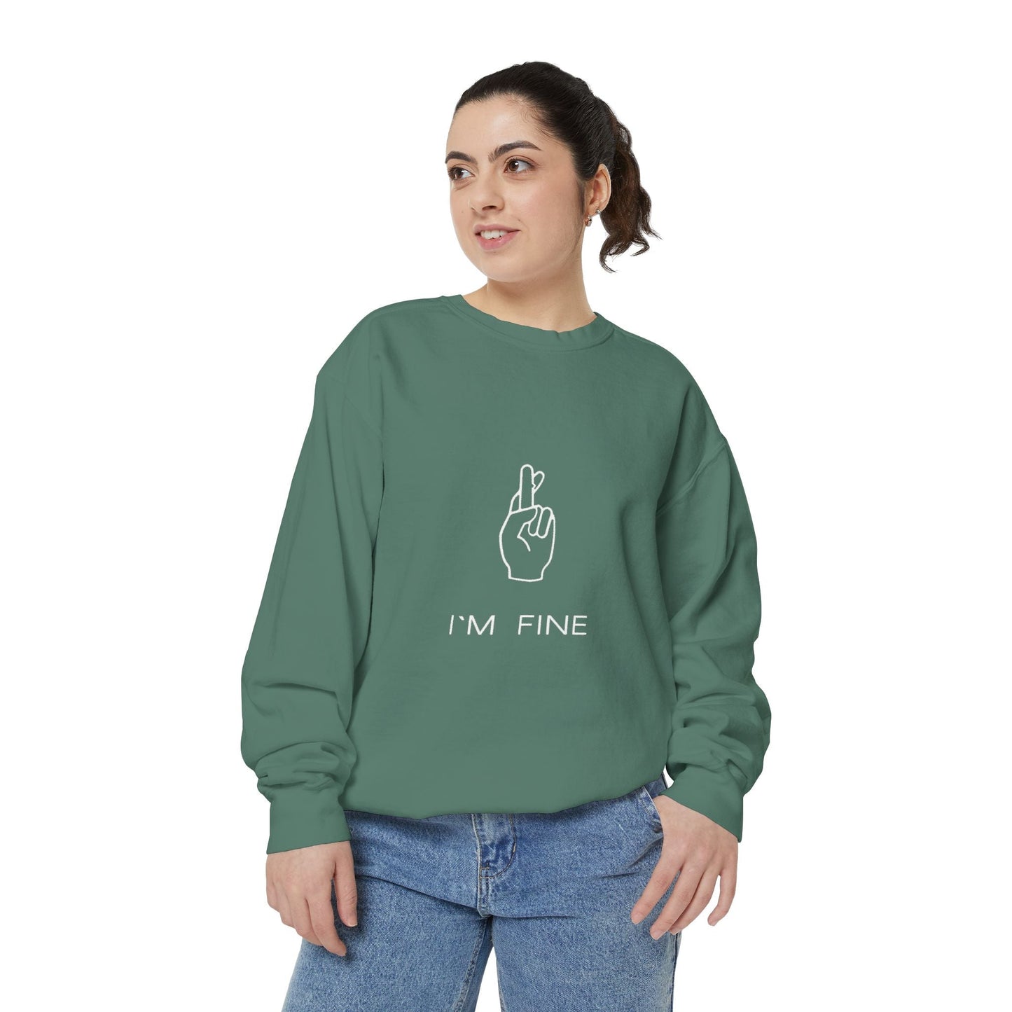 Progress, Not Perfection Unisex Garment - Dyed Sweatshirt - Metamorphosis Creations