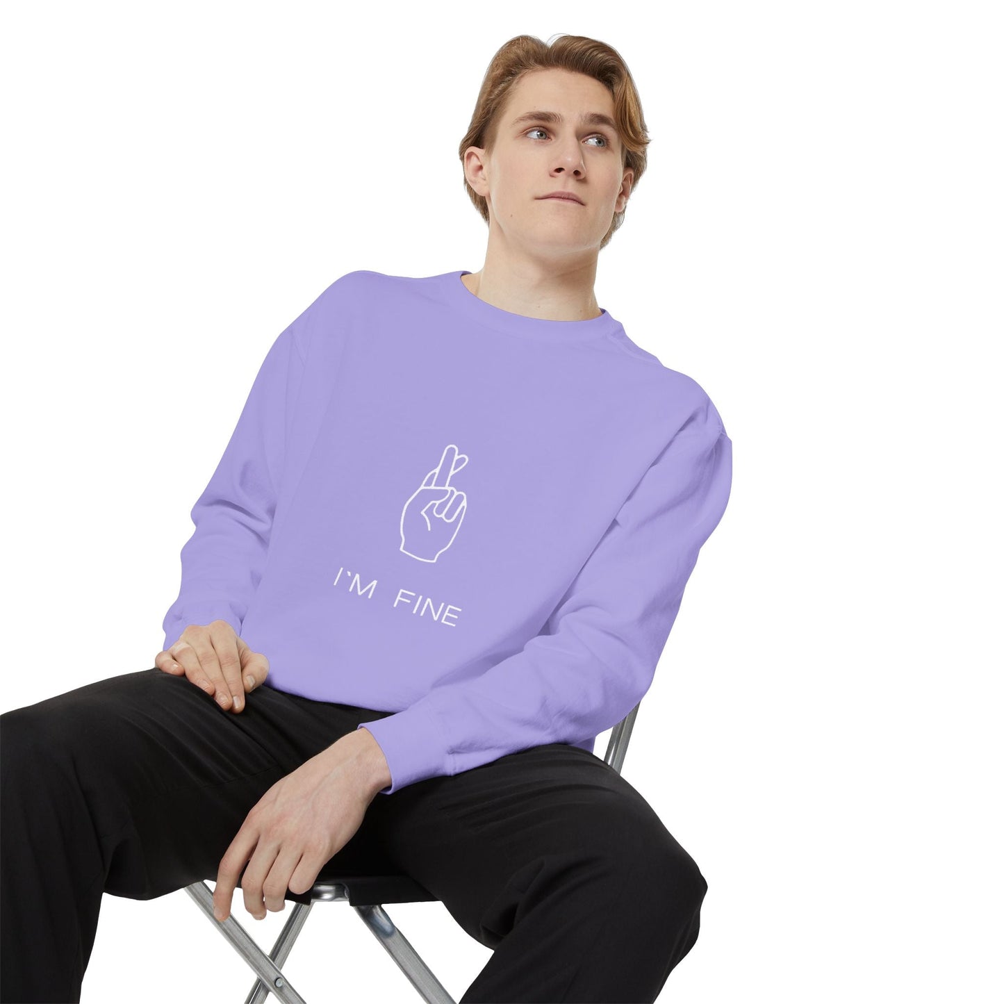 Progress, Not Perfection Unisex Garment - Dyed Sweatshirt - Metamorphosis Creations