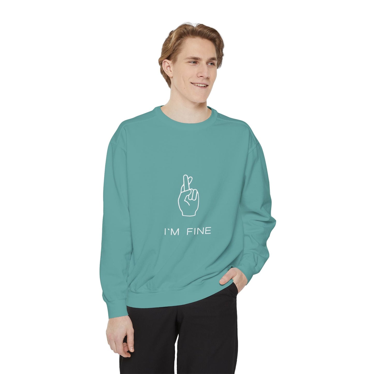 Progress, Not Perfection Unisex Garment - Dyed Sweatshirt - Metamorphosis Creations