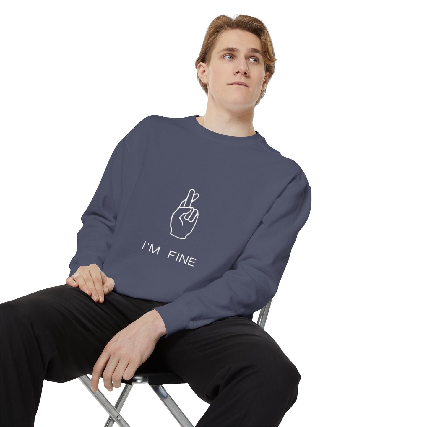 Progress, Not Perfection Unisex Garment - Dyed Sweatshirt - Metamorphosis Creations