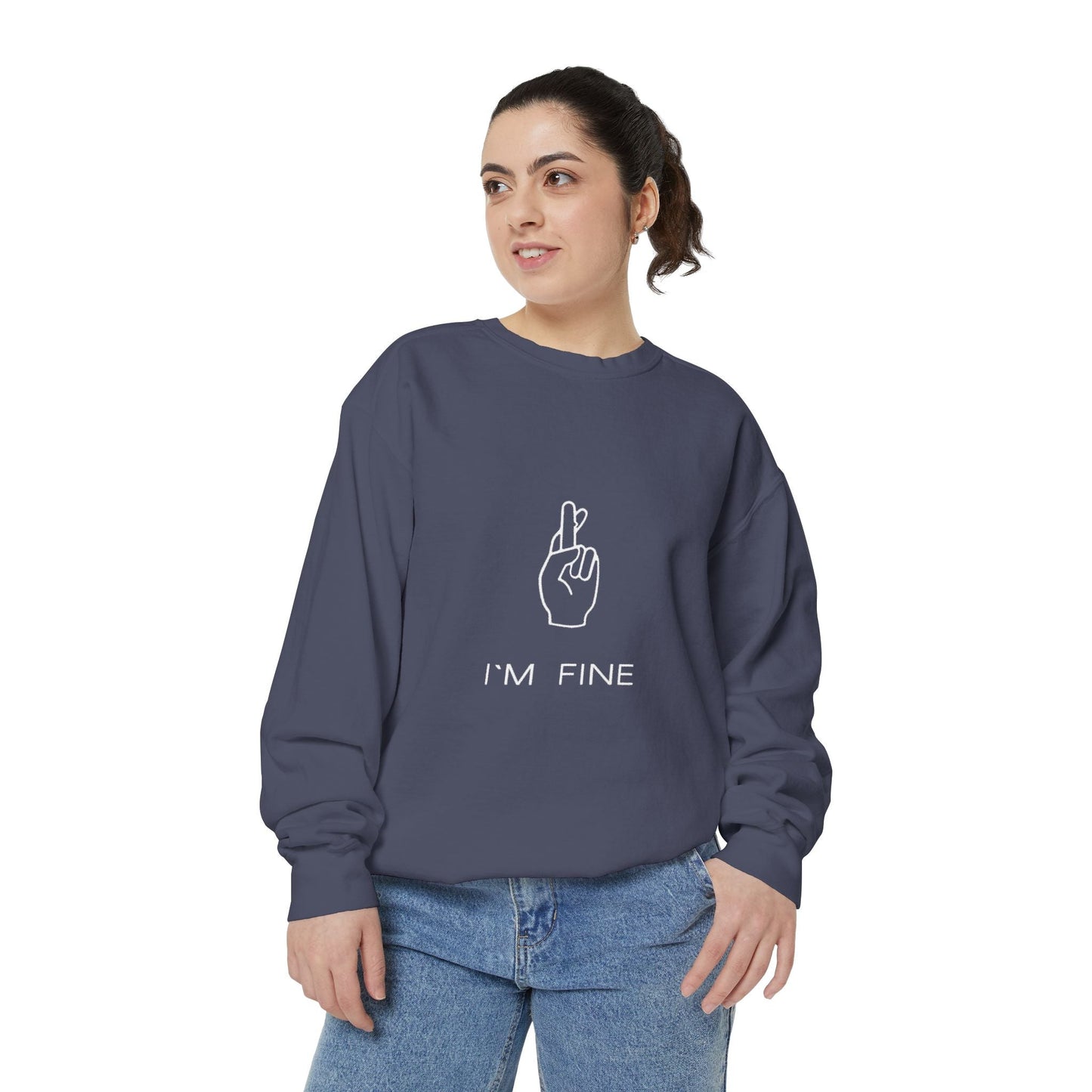 Progress, Not Perfection Unisex Garment - Dyed Sweatshirt - Metamorphosis Creations