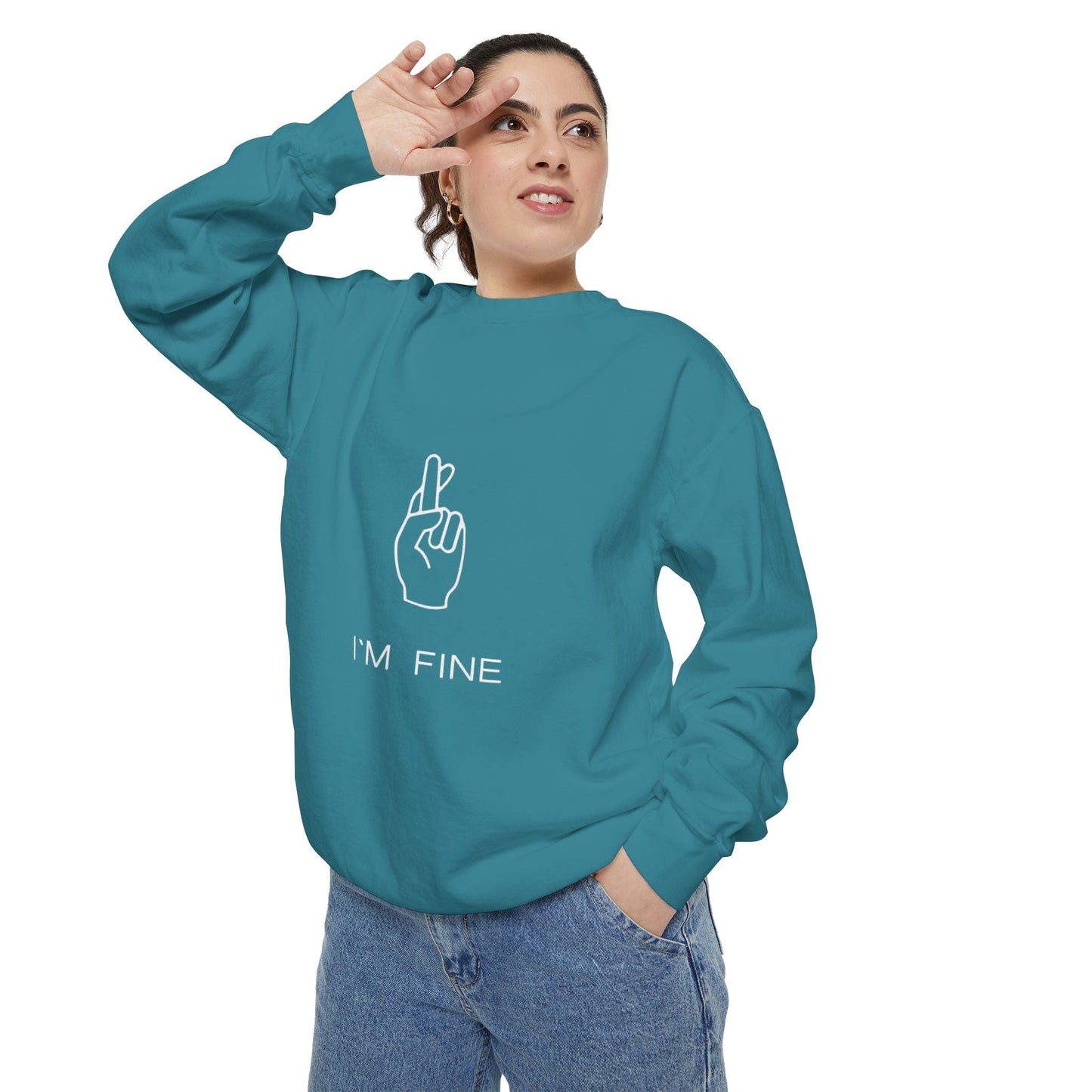 Progress, Not Perfection Unisex Garment - Dyed Sweatshirt - Metamorphosis Creations