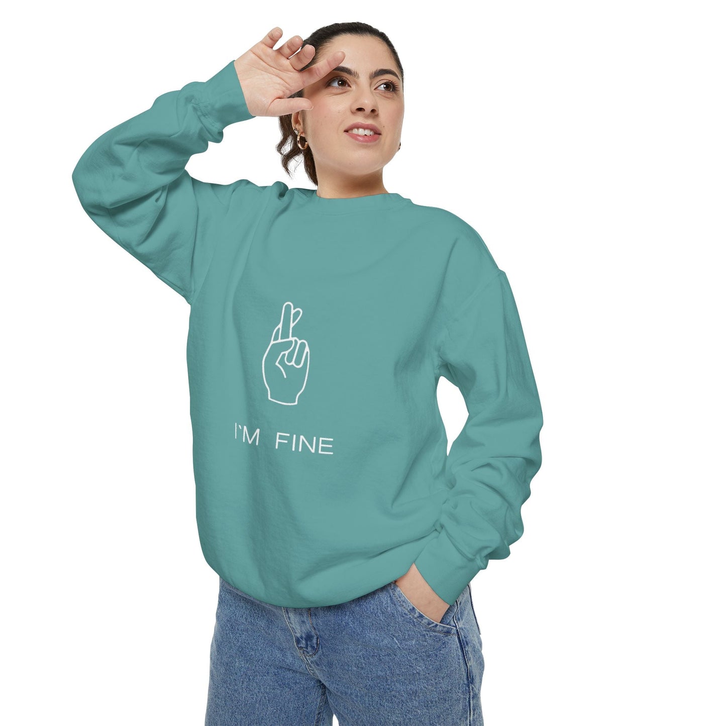 Progress, Not Perfection Unisex Garment - Dyed Sweatshirt - Metamorphosis Creations