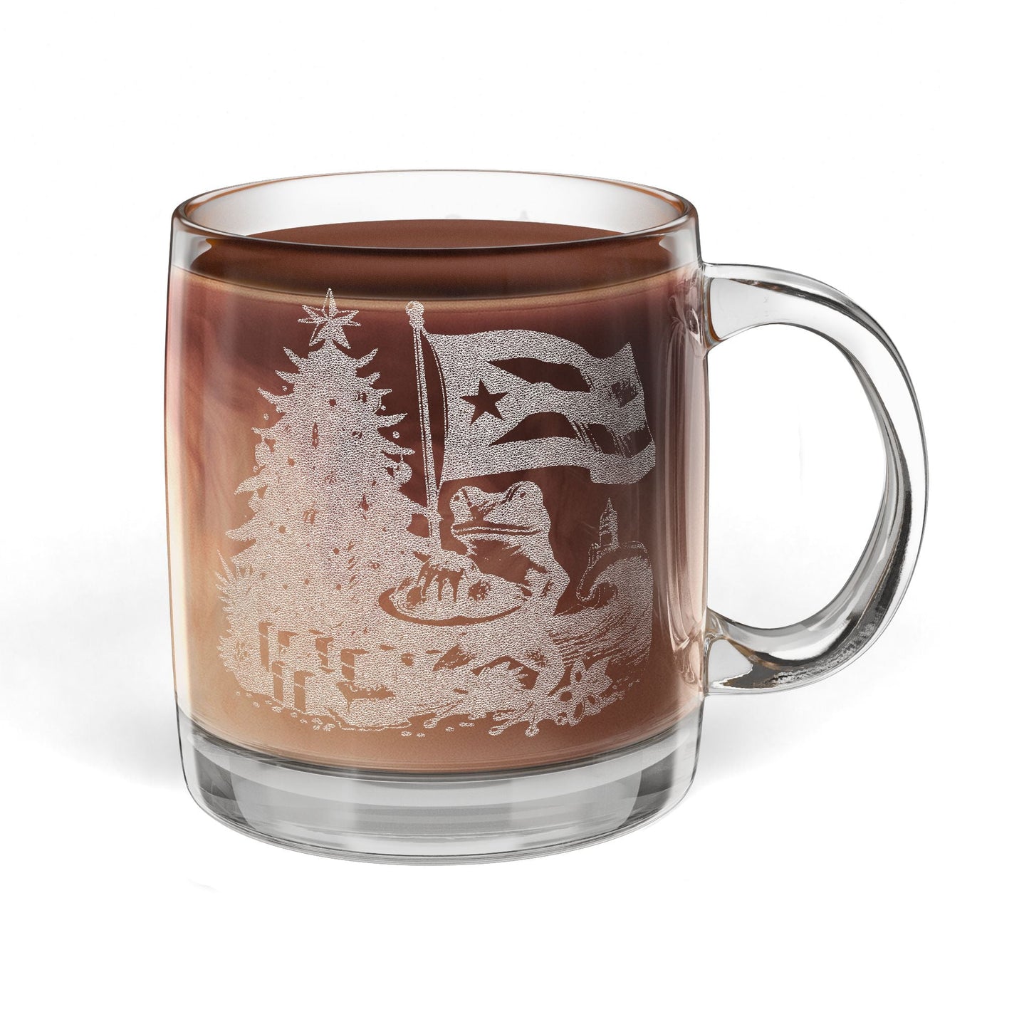 Puerto Rican Christmas Nature - Themed Engraved Coffee Mug | Personalized Gift for Coffee Lovers, Outdoor Enthusiasts, Cabin Decor, Wedding Favors, Housewarming - Metamorphosis Creations