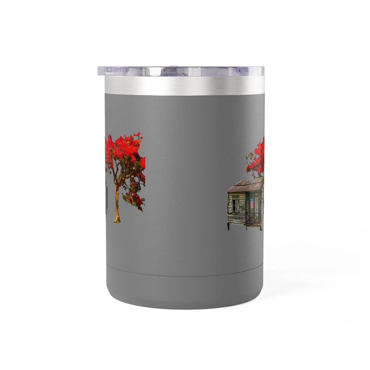 Puerto Rican Christmas Vibrant Floral Coffee Mug Tumbler, 15oz - Perfect for Cozy Mornings, Gifts for Garden Lovers, Unique Drinkware for Home - Metamorphosis Creations