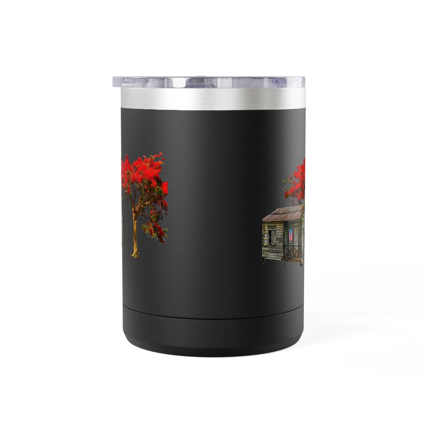 Puerto Rican Christmas Vibrant Floral Coffee Mug Tumbler, 15oz - Perfect for Cozy Mornings, Gifts for Garden Lovers, Unique Drinkware for Home - Metamorphosis Creations