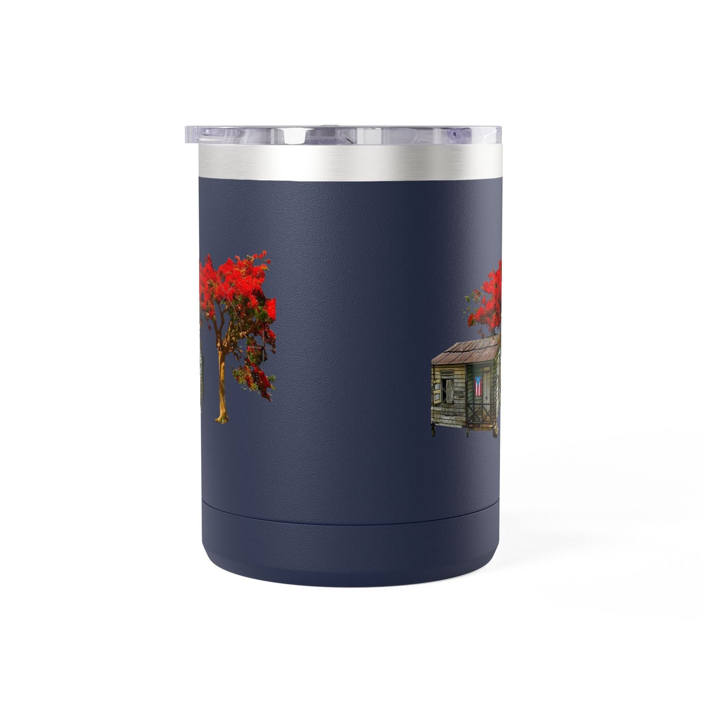 Puerto Rican Christmas Vibrant Floral Coffee Mug Tumbler, 15oz - Perfect for Cozy Mornings, Gifts for Garden Lovers, Unique Drinkware for Home - Metamorphosis Creations